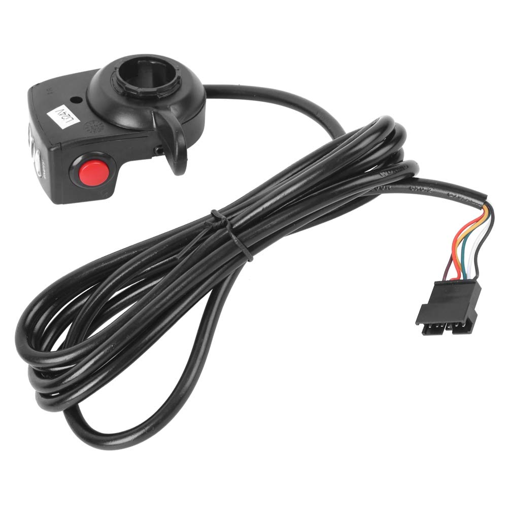24V Thumb Throttle Handle for Electric Scooters & Bikes - Durable Plastic Throttle Grip with Stable Performance - Perfect for E-Bike Modifications & DIY Upgrades (Ideal for Commuting, Off-Road Riding & Electric Vehicle Conversions)