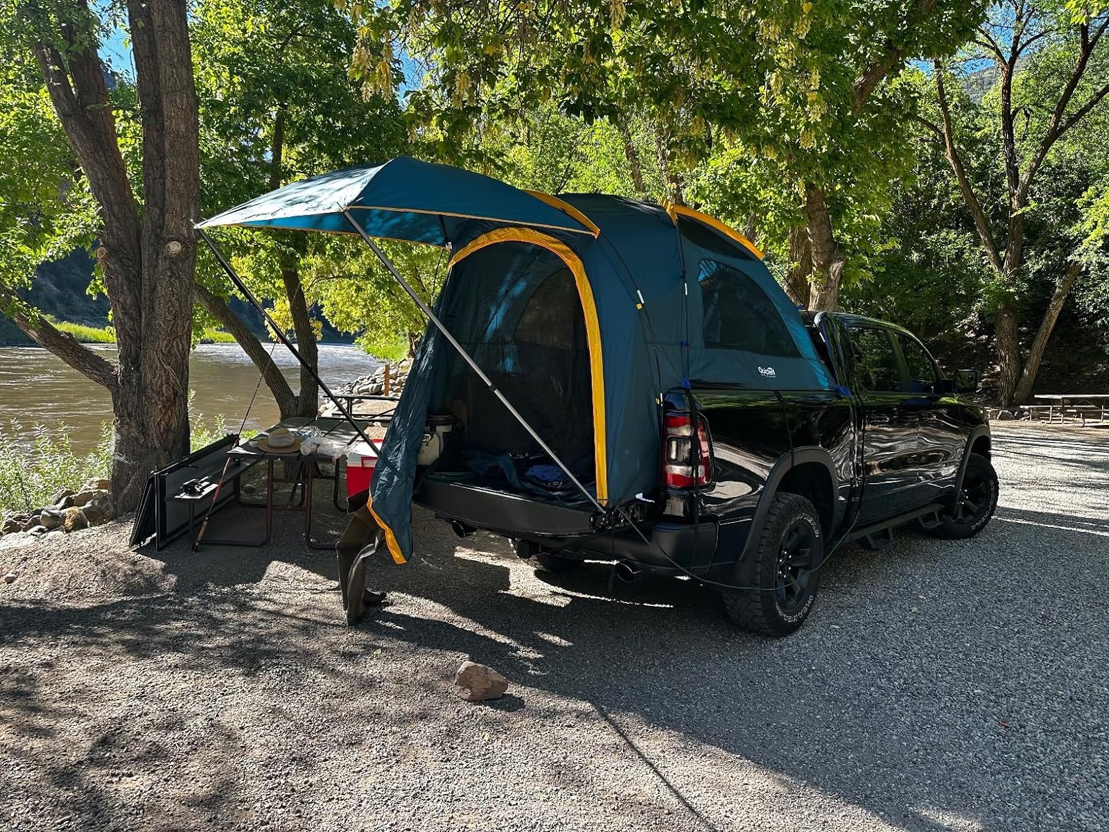 Quictent Waterproof Truck Bed Tent for 5.0-8.2 ft Pickup Beds - PU2000mm Coating, 2-Person Camping Shelter with Removable Awning & Rainfly - Perfect for Outdoor Adventures, Road Trips & Camping Getaways