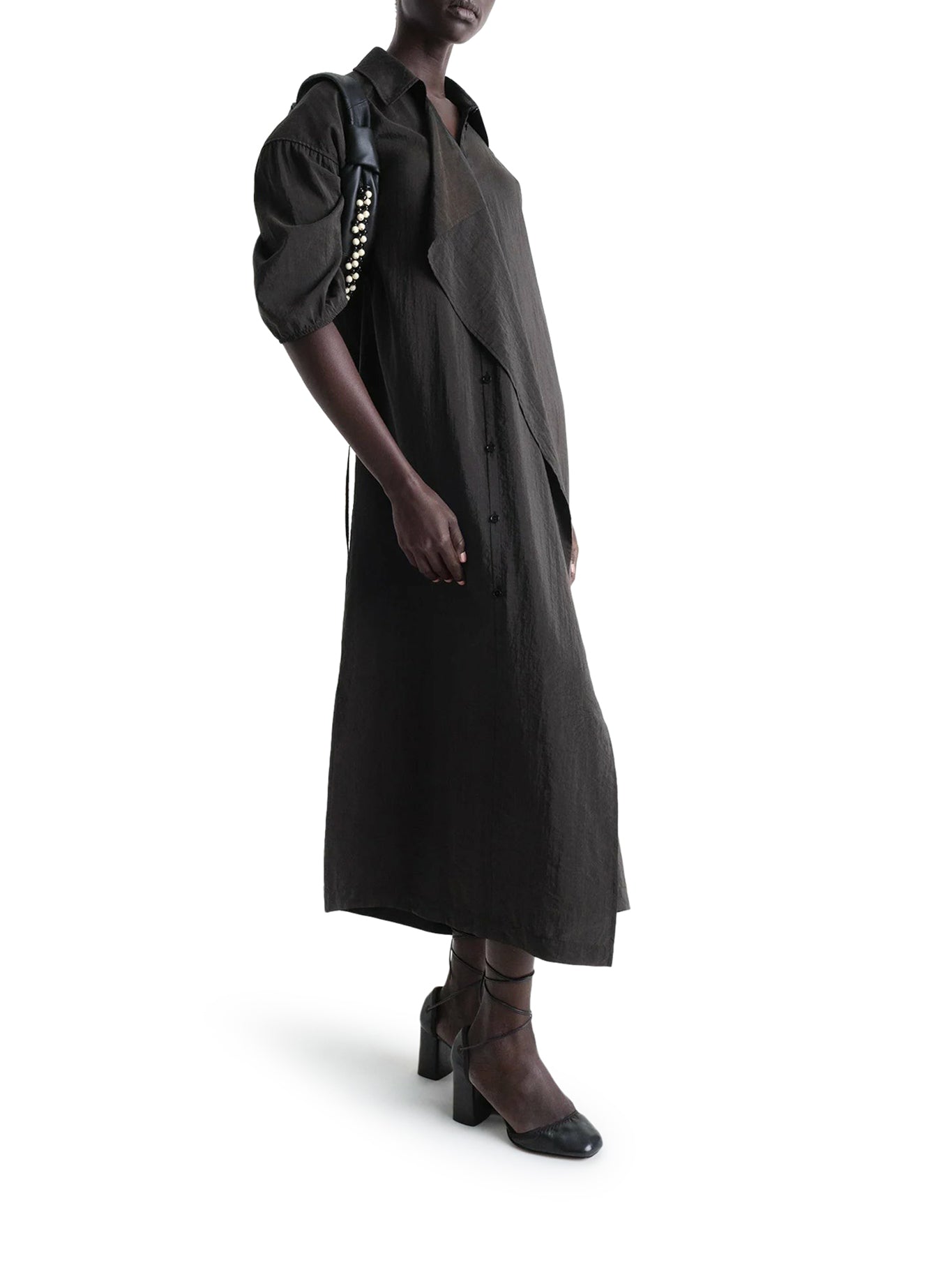 Asymmetrical Shirt Dress for Women - Stylish & Comfortable Wrap Dress for Casual Outings, Office Wear & Date Nights