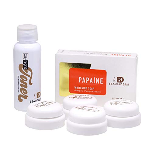 Beautederm Travel Skincare Set - Mini Facial Cleanser, Toner & Moisturizer Kit for On-The-Go Beauty | Perfect for Vacation, Gym & Airplane Carry-On