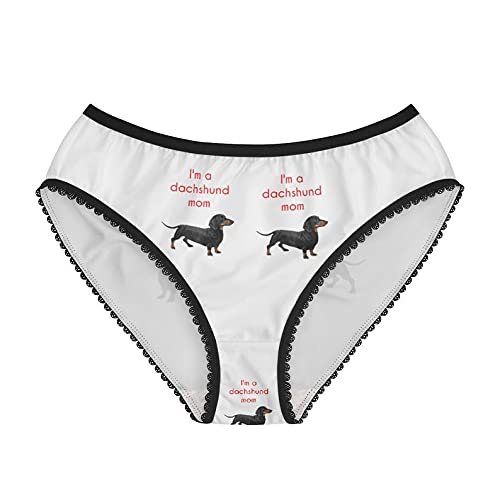 Funny Dachshund Mom Underwear for Women - Cotton Briefs & Comfortable Panties - Perfect for Gifts, Loungewear & Dog Lover Apparel