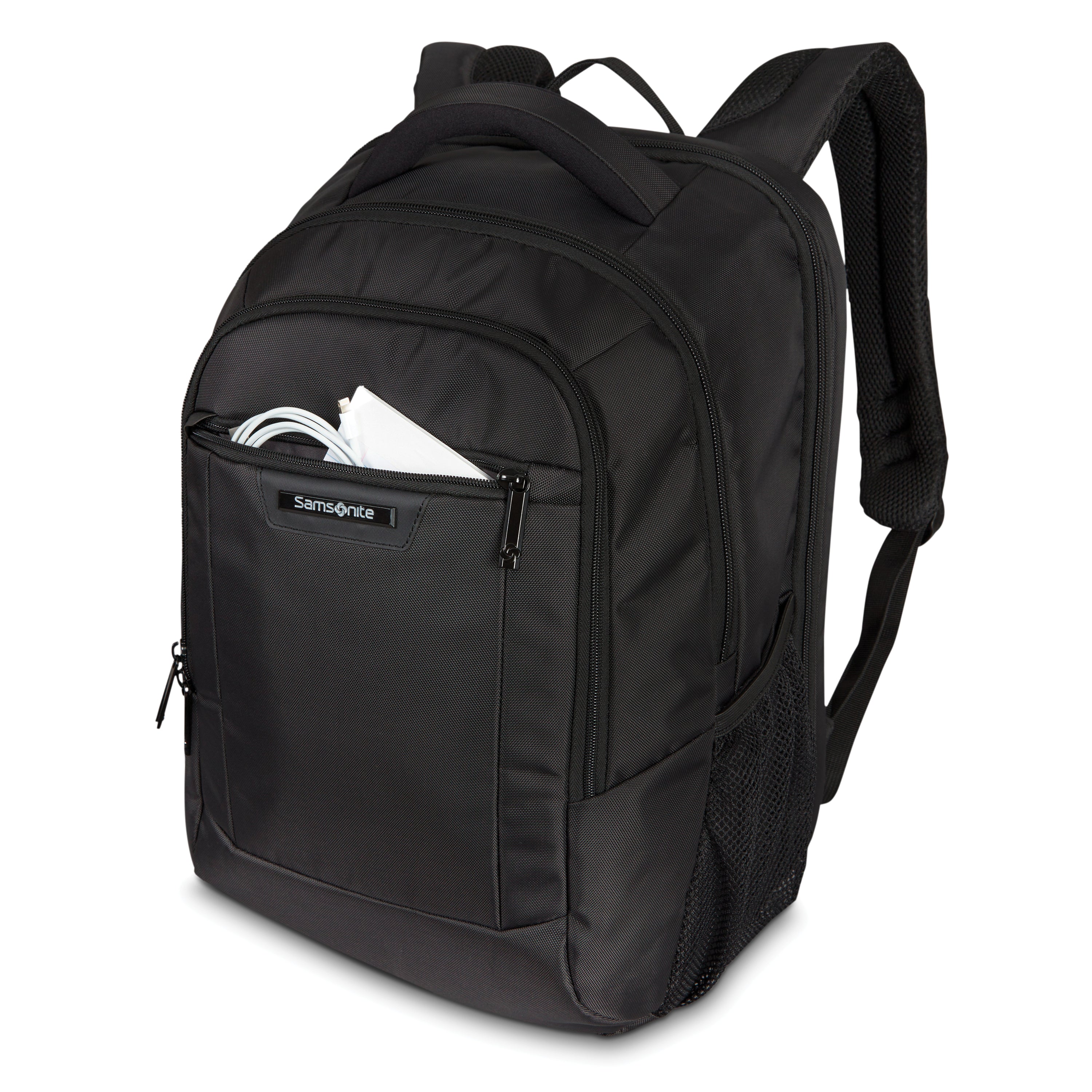 Samsonite Classic NXT Standard Backpack - Durable Laptop Backpack for Work & Travel - Water-Resistant Business Backpack with USB Charging Port | Perfect for Commuting, College & Business Trips