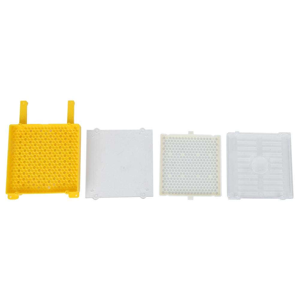 Queen Bee Rearing Kit - Plastic Queen Bee Breeding Set with Full Cell Package for Beekeepers | Beekeeping Supplies for Hive Management & Honey Production