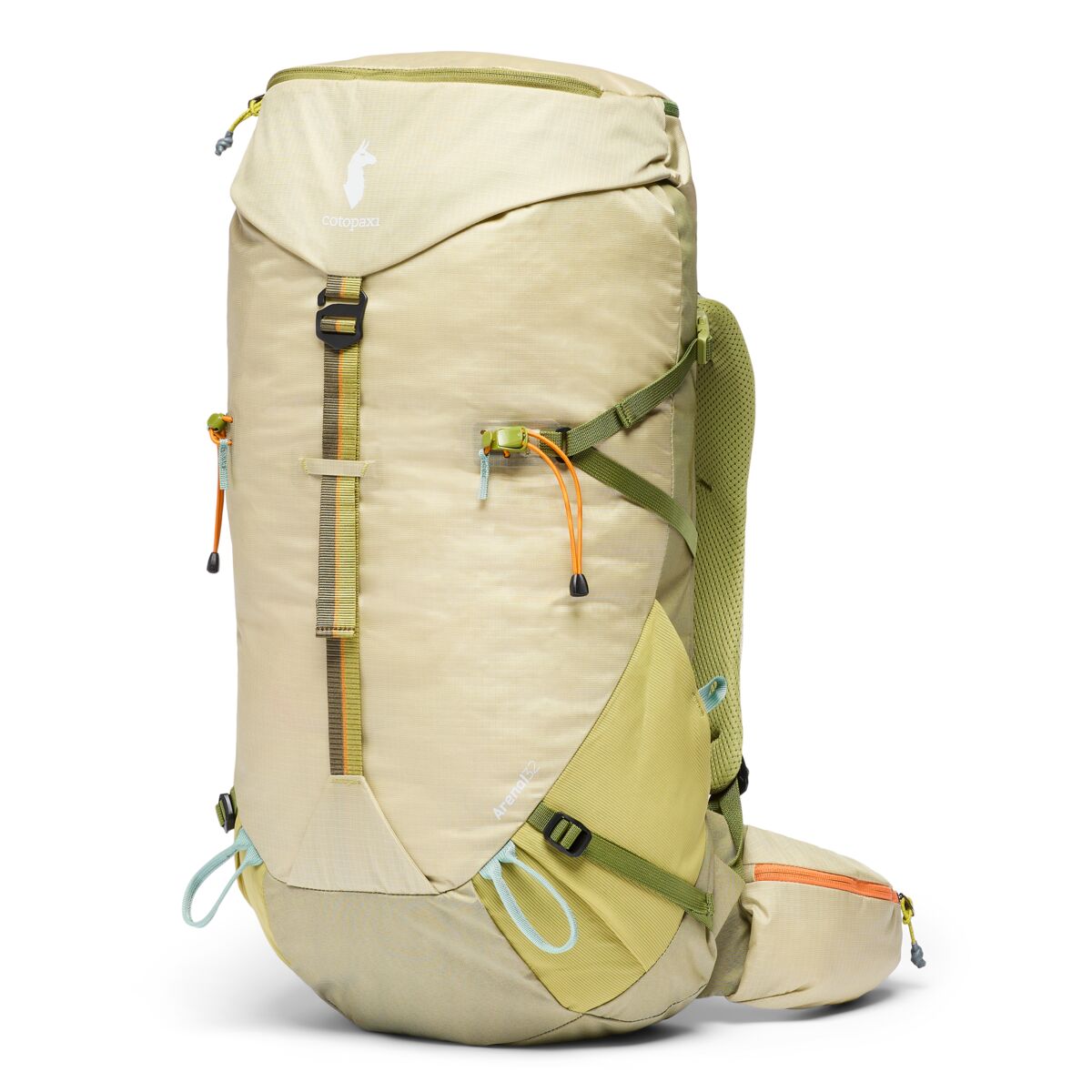 Cotopaxi Arenal 32L Backpack - Lightweight Hiking & Travel Daypack for Men & Women - Water-Resistant Grain/Lemongrass Color - Perfect for Outdoor Adventures, Commuting & Daily Use