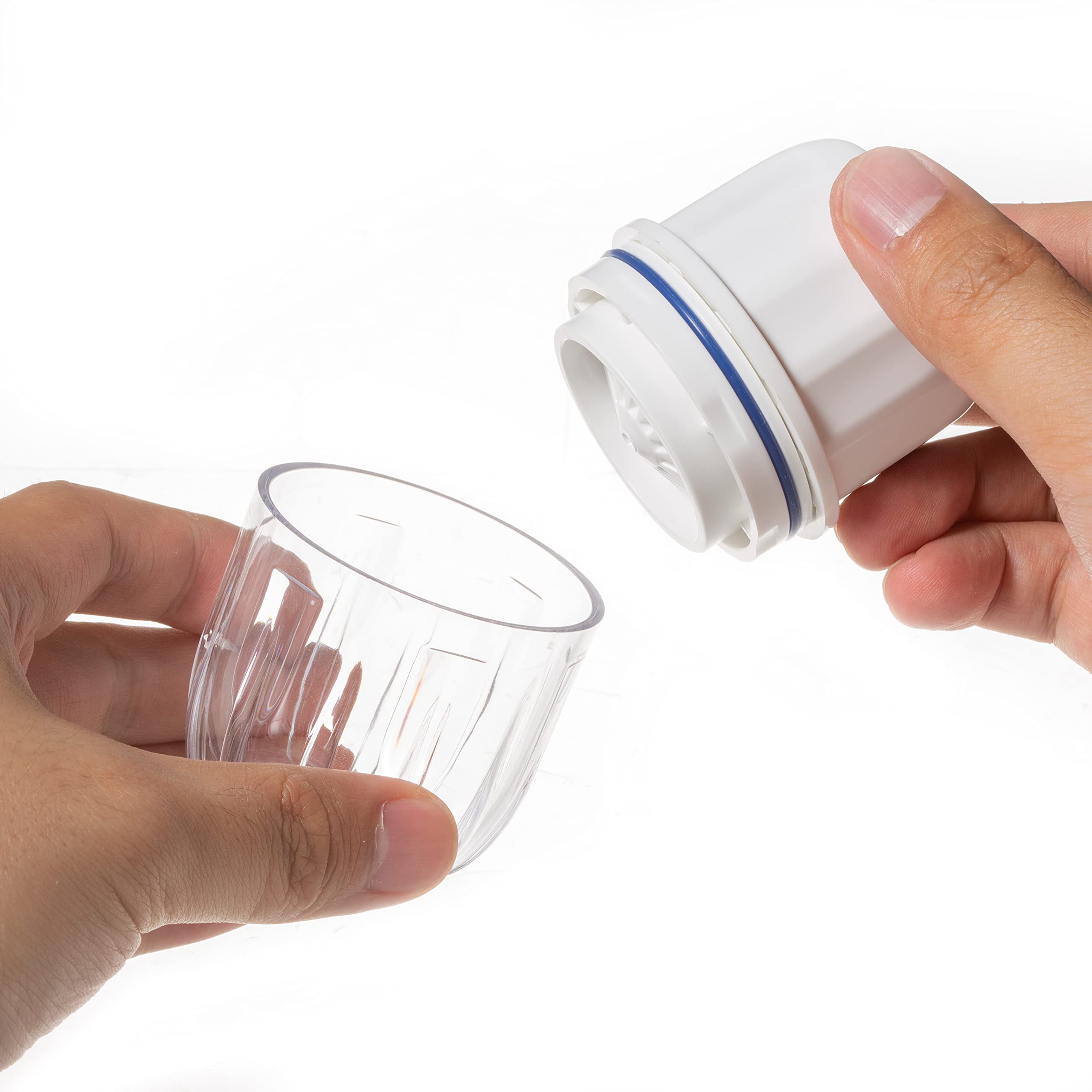 Premium Lite Pill Crusher and Grinder - Small Portable Pill Crusher for Vitamins & Tablets - Fine Powder Medicine Grinder with Cup - Perfect for Travel, Nursing Homes & Daily Medication (Blue)