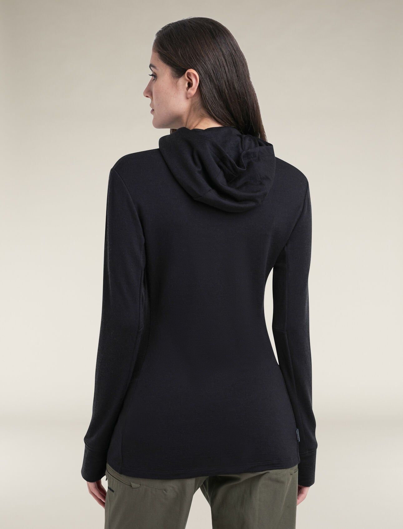 Icebreaker Quantum IV LS Zip Hoodie for Women - Merino Wool Base Layer for Hiking, Skiing & Outdoor Adventures