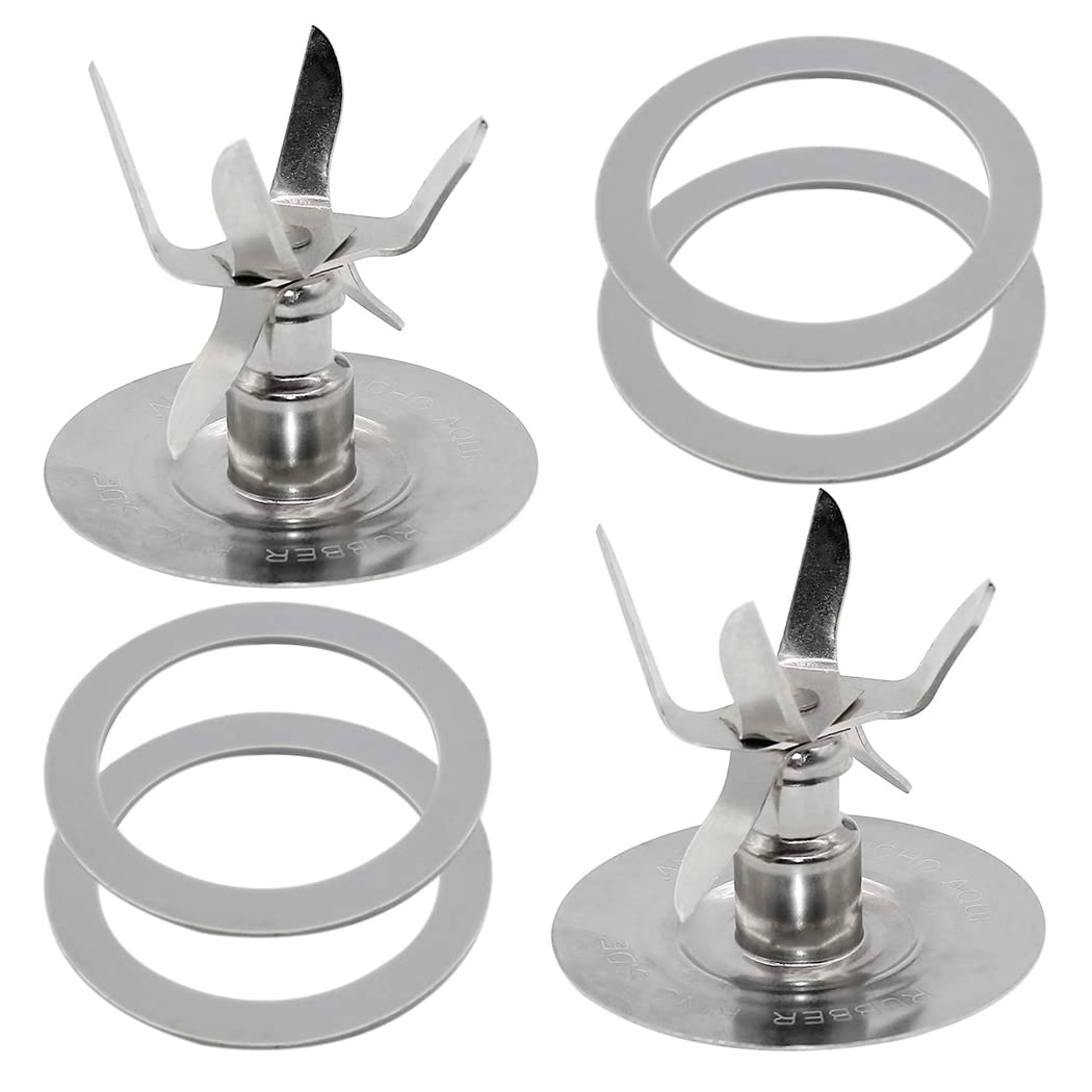 Anbige 6-Point Fusion Blade Cutter Assembly Replacement Part 4980 - Compatible with Oster Osterizer Blenders - Perfect for Smoothies, Shakes & Food Prep