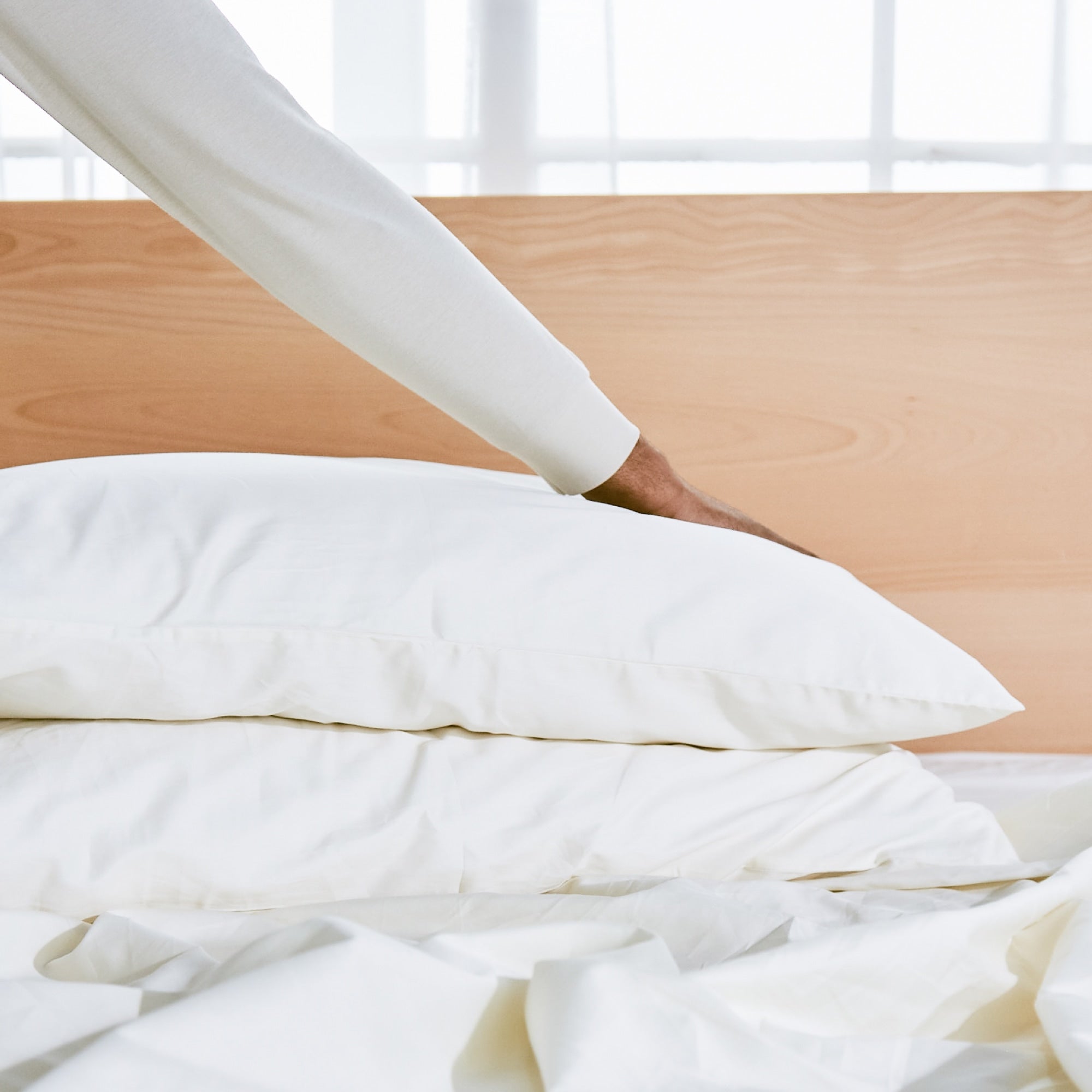 Premium 270 Thread Count Percale Organic Cotton Pillowcases - Soft & Breathable for Cool Sleep - Perfect for Bedroom, Hotel, and Travel Use