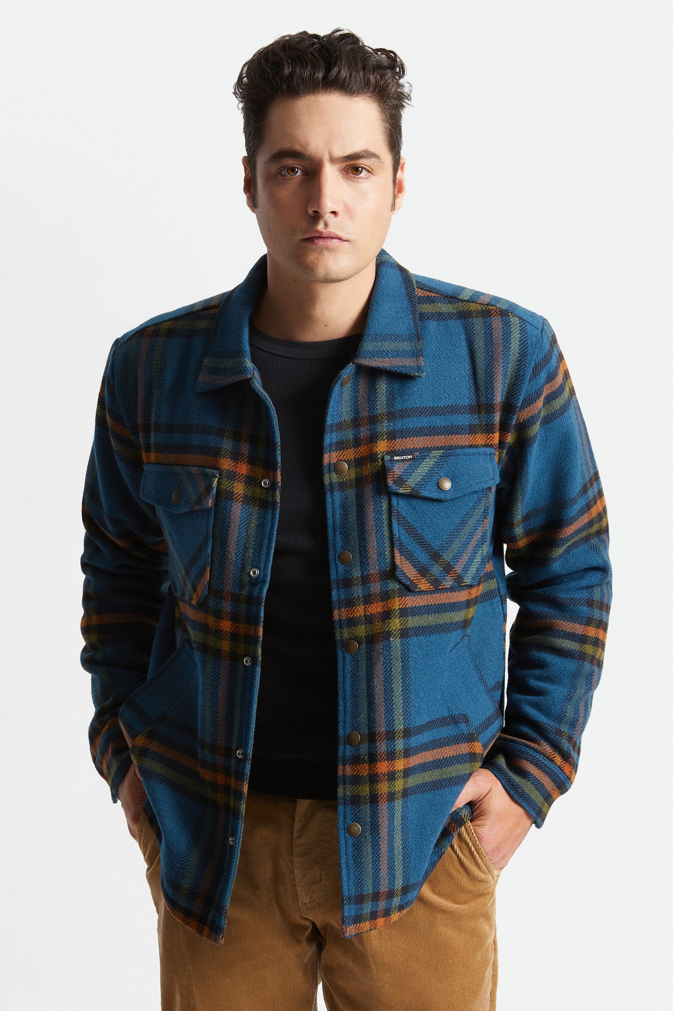 Bowery Sherpa Lined Jacket for Men - Warm Fleece-Lined Winter Coat in Marine Blue - Perfect for Outdoor Activities & Casual Wear