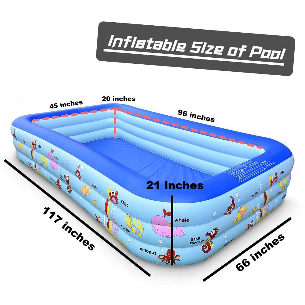 Best Inflatable Swimming Pool for Adults & Kids - 117
