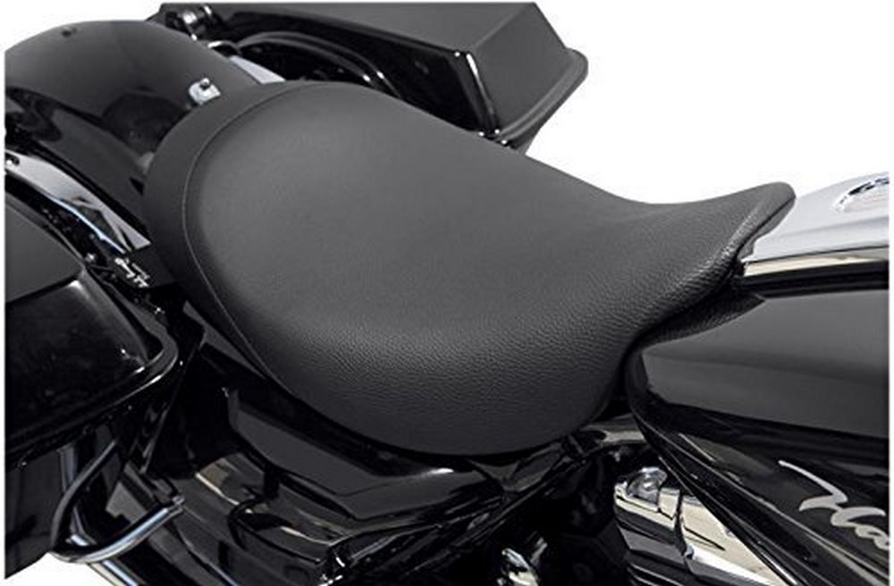 Danny Gray FA-DGE-0250 Minimalist Solo Motorcycle Seat - Black Leather for Harley Davidson & Cruiser Bikes | Comfortable Riding & Stylish Design