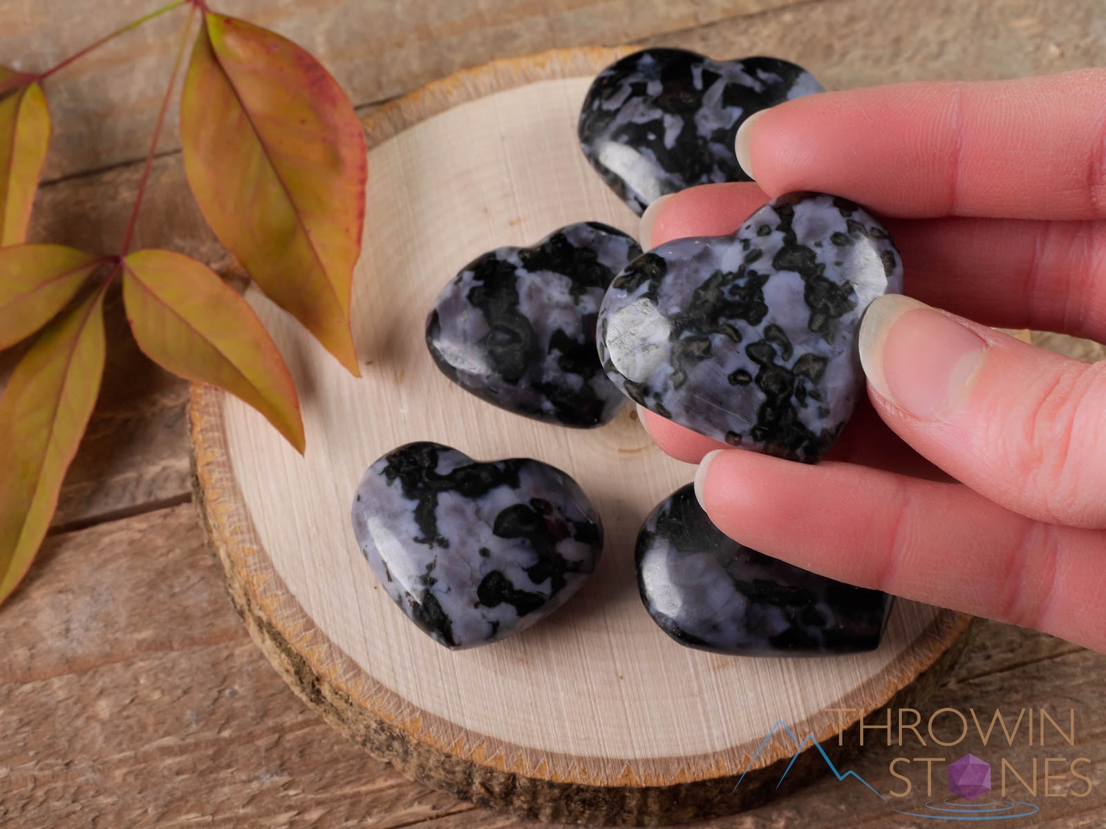 Indigo Gabbro Crystal Heart - Healing Stone for Self Care, Spiritual Gifts for Mom, Home Decor & Meditation - E1300 | Perfect for Yoga, Reiki & Positive Energy