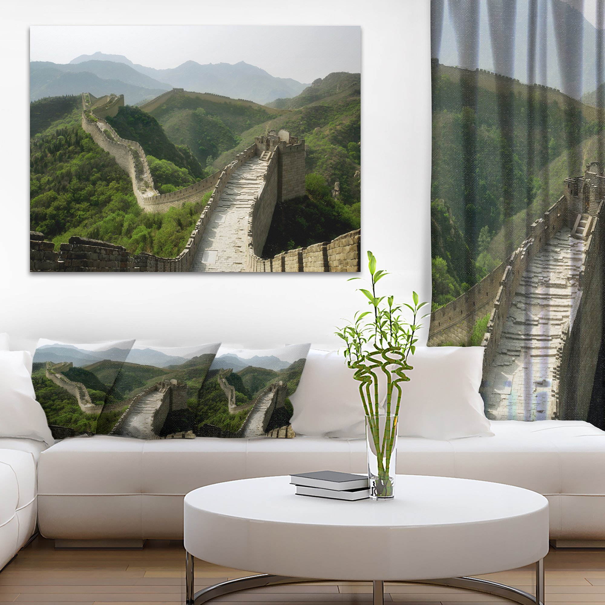 Great Wall of China Wall Art - Premium Canvas Print for Home & Office Decor | Landscape Photography, Living Room Wall Decor, Gift for Travel Lovers