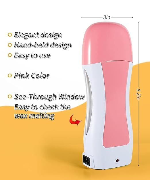 Roll-On Wax Heater for Women - 230g Hair Removal Wax Machine for Smooth Skin | Perfect for Home & Salon Use