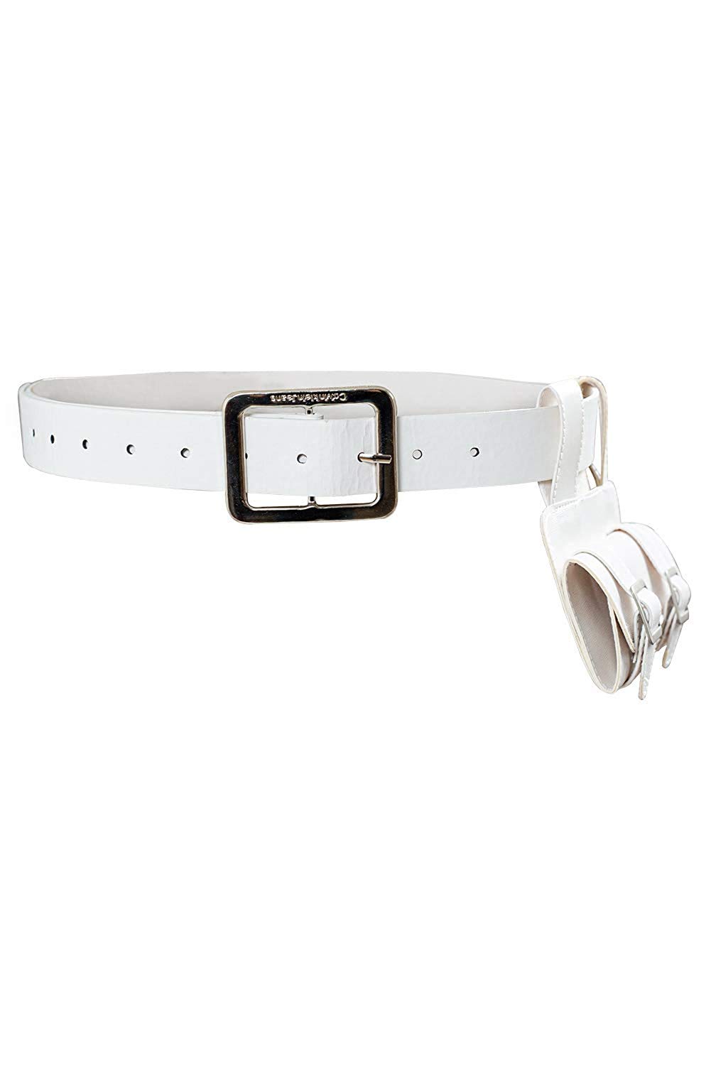 Demon Slayer Anime Cosplay Belt with Knife Cover - White PU Leather Halloween Costume Accessory for Adults | Perfect for Anime Conventions, Halloween Parties & Cosplay Events