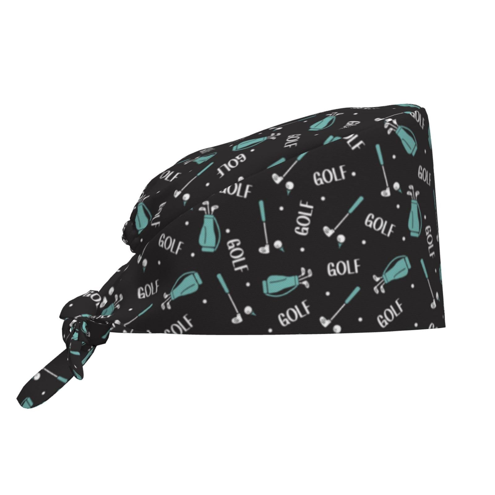 **Unisex Surgical Scrub Caps for Women & Men - Black Ponytail Nurse Hat for Dental, Medical, and Golf Professionals - Perfect for Hospitals, Clinics, and Sports Use**