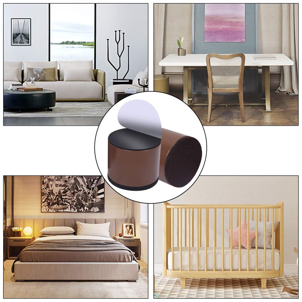 4 Pack Heavy Duty Round Furniture Risers - 1.3