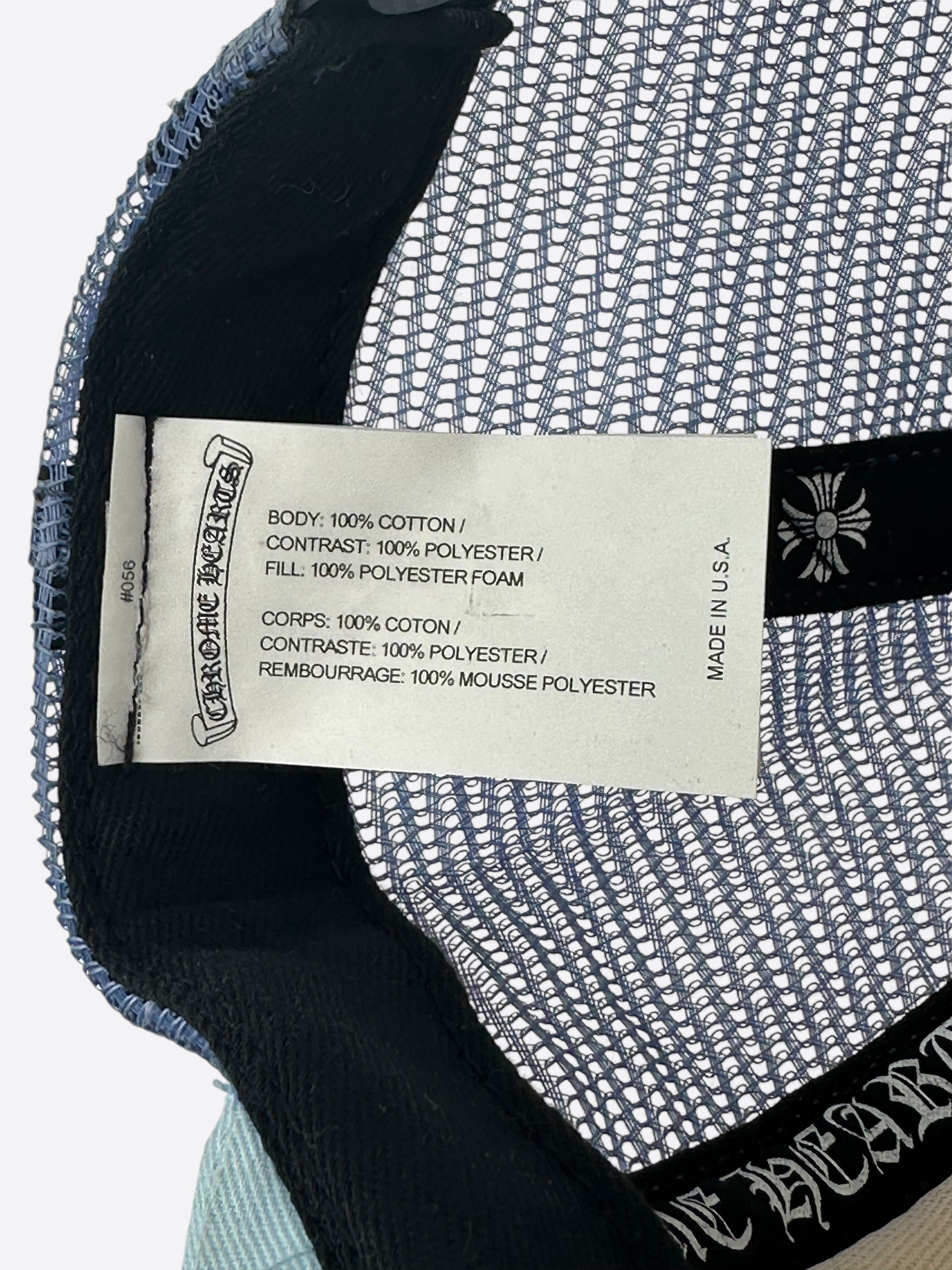 Chrome Hearts Blue & White Miami Exclusive Trucker Hat - Stylish Unisex Baseball Cap for Men & Women - Perfect for Beach, Music Festivals & Streetwear Fashion