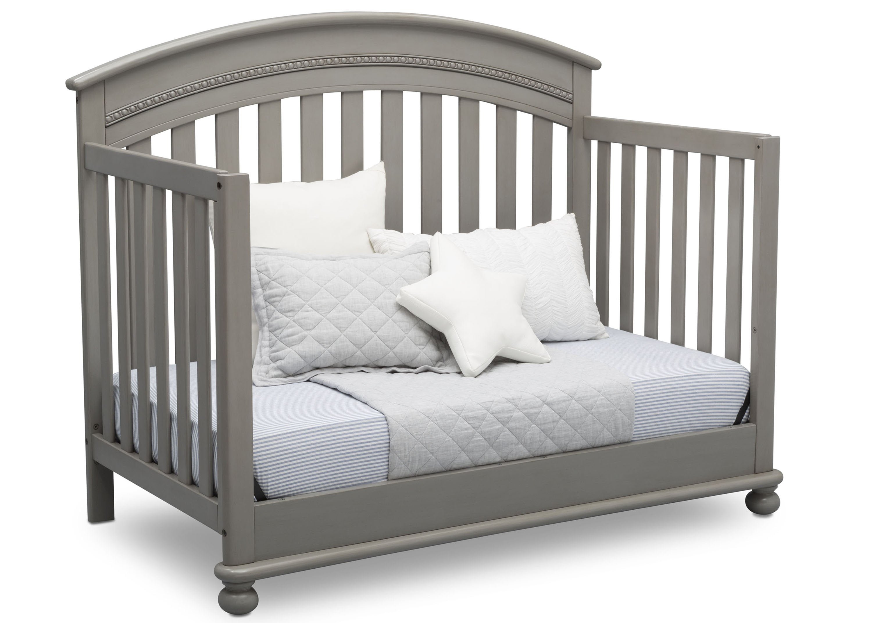 Aden 4-in-1 Convertible Baby Crib - Toddler Bed, Daybed & Full-Size Bed - Safe & Stylish Nursery Furniture for Newborns to Teens - Perfect for Bedrooms, Daycare & Guest Rooms