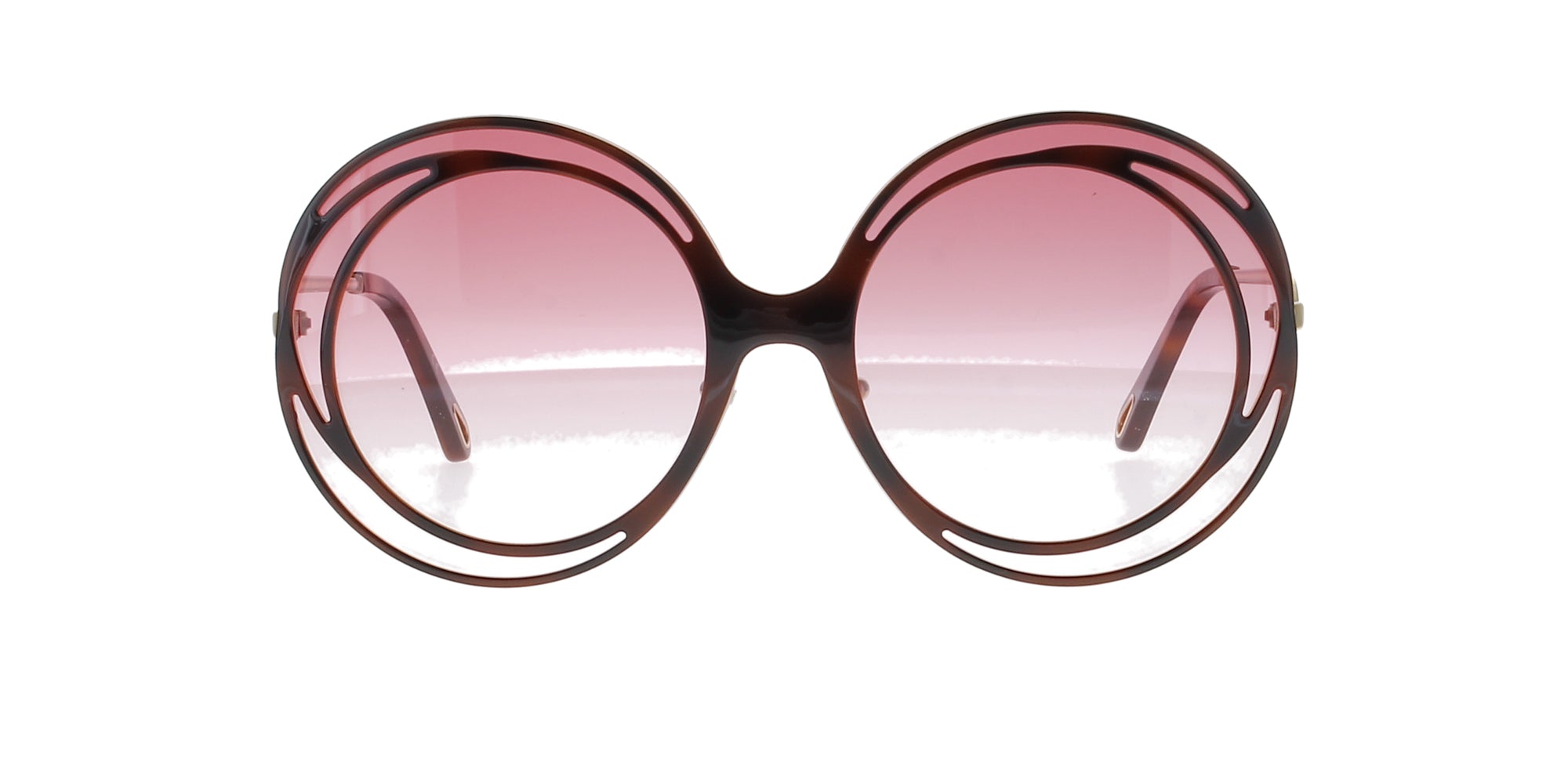 Chloe Gold Havana Sunglasses for Women - Classic Aviator Style with UV Protection - Perfect for Beach, Driving & Outdoor Activities