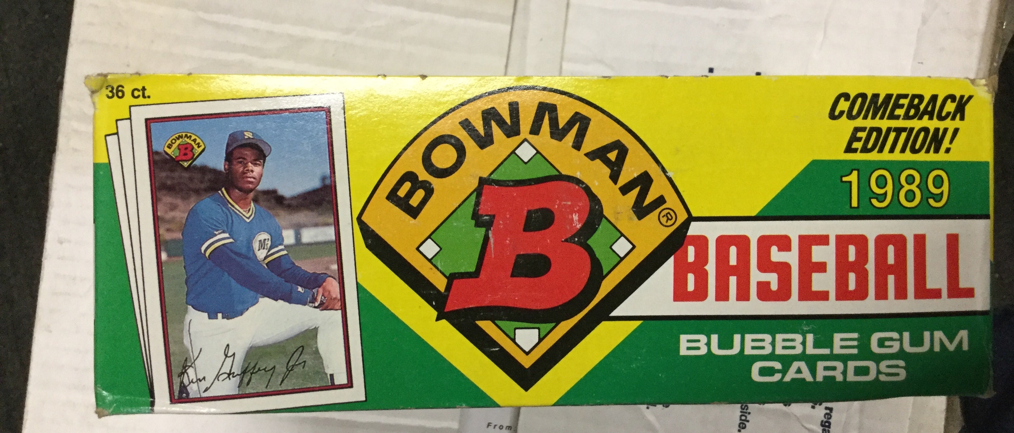 Vintage 1989 Bowman Baseball Cards - 36 Packs Complete Box Set | Rare Collectible Trading Cards for Sports Memorabilia Enthusiasts | Perfect for Display, Trading, and Investment
