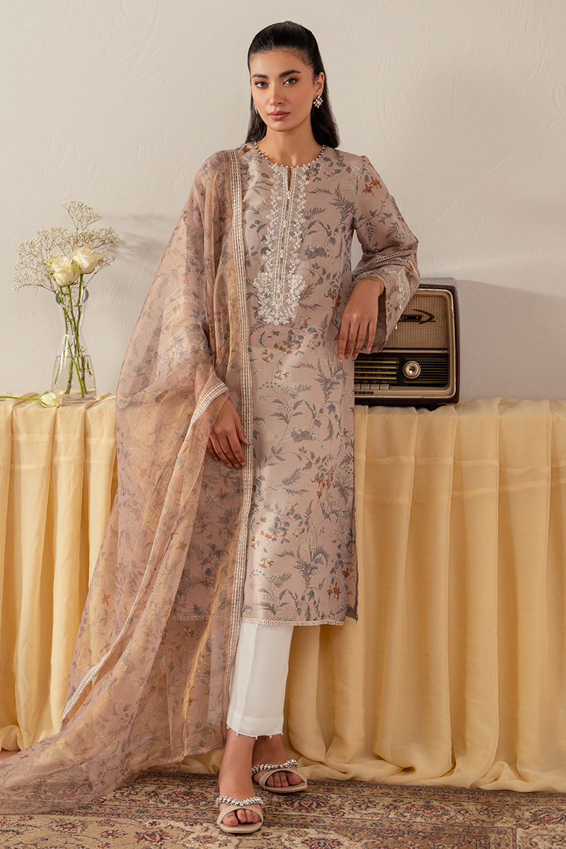 Midnight Stone 2-Piece Set (Shirt & Dupatta) - Elegant Ethnic Outfit for Women, Perfect for Weddings, Parties & Festive Occasions