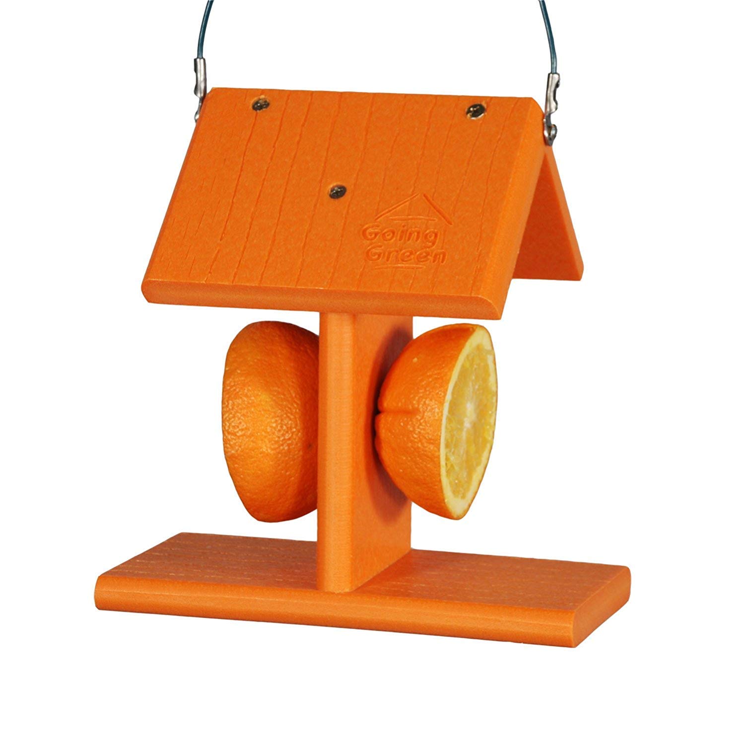 Woodlink Going Green Recycled Plastic Oriole Bird Feeder - Attract Orioles with Eco-Friendly Fruit Feeder for Backyard Bird Watching & Garden Decoration