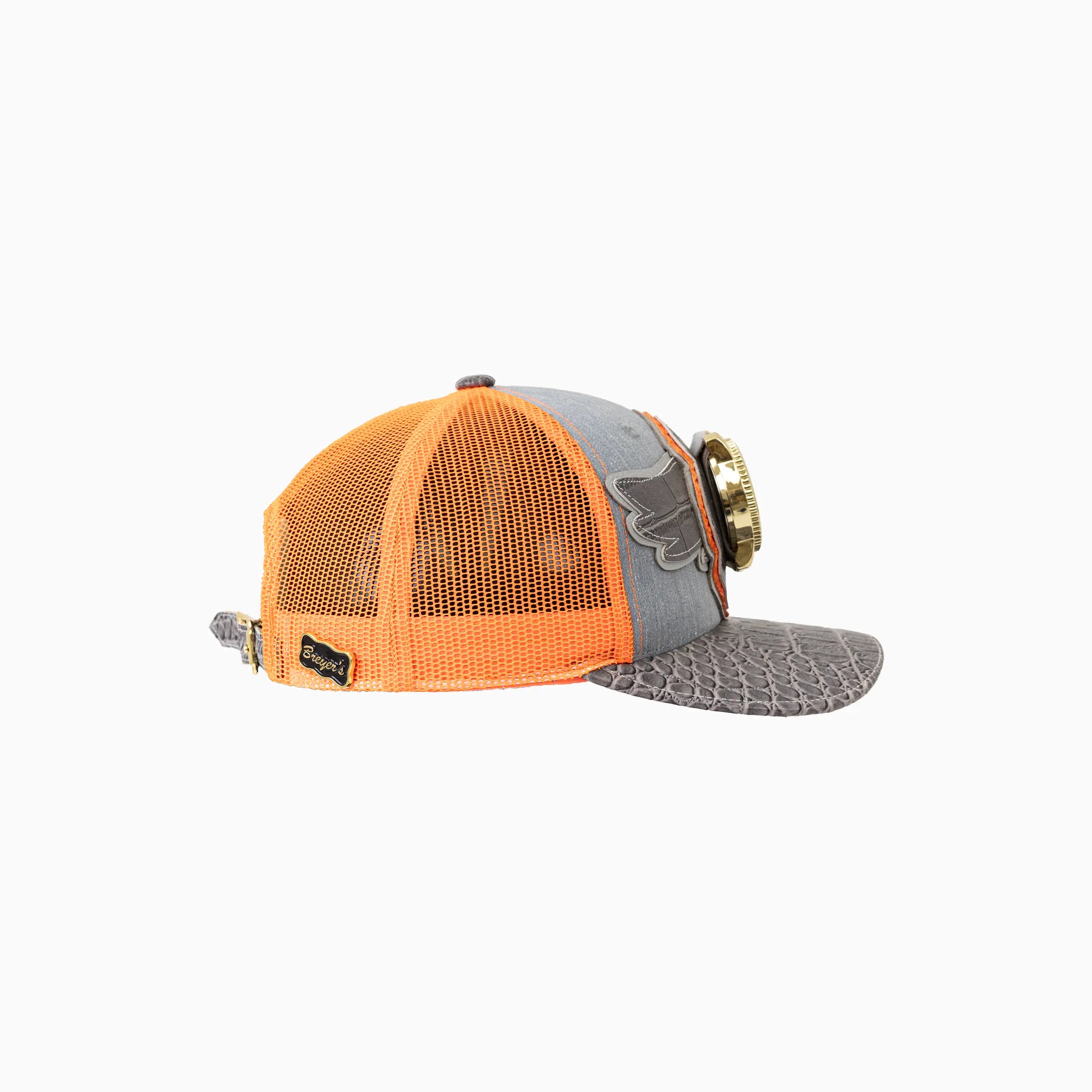 Breyer's Buck 50 Wool Trucker Hat with Leather Visor - Classic Wool Baseball Cap for Men & Women - Perfect for Outdoor Activities, Hiking, and Casual Wear