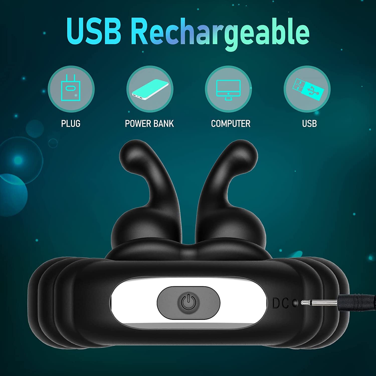 Kismloit Vibrating Cock Ring - 10 Speed Adjustable Penis Ring for Men & Couples | Rechargeable Male Sex Toy with Powerful Vibrations for Longer, Harder Erections | Enhance Intimacy & Pleasure in Bedroom or Romantic Nights