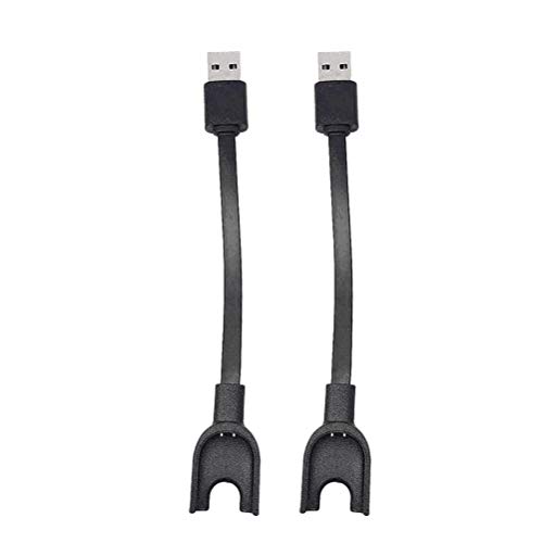Scicalife 2-Pack USB Charging Cable for Xiaomi Mi Band 3 - Fast Charging & Data Transfer, No Overheating - Compatible with Smart Bracelet & Fitness Tracker - Perfect for Workouts, Travel & Daily Use