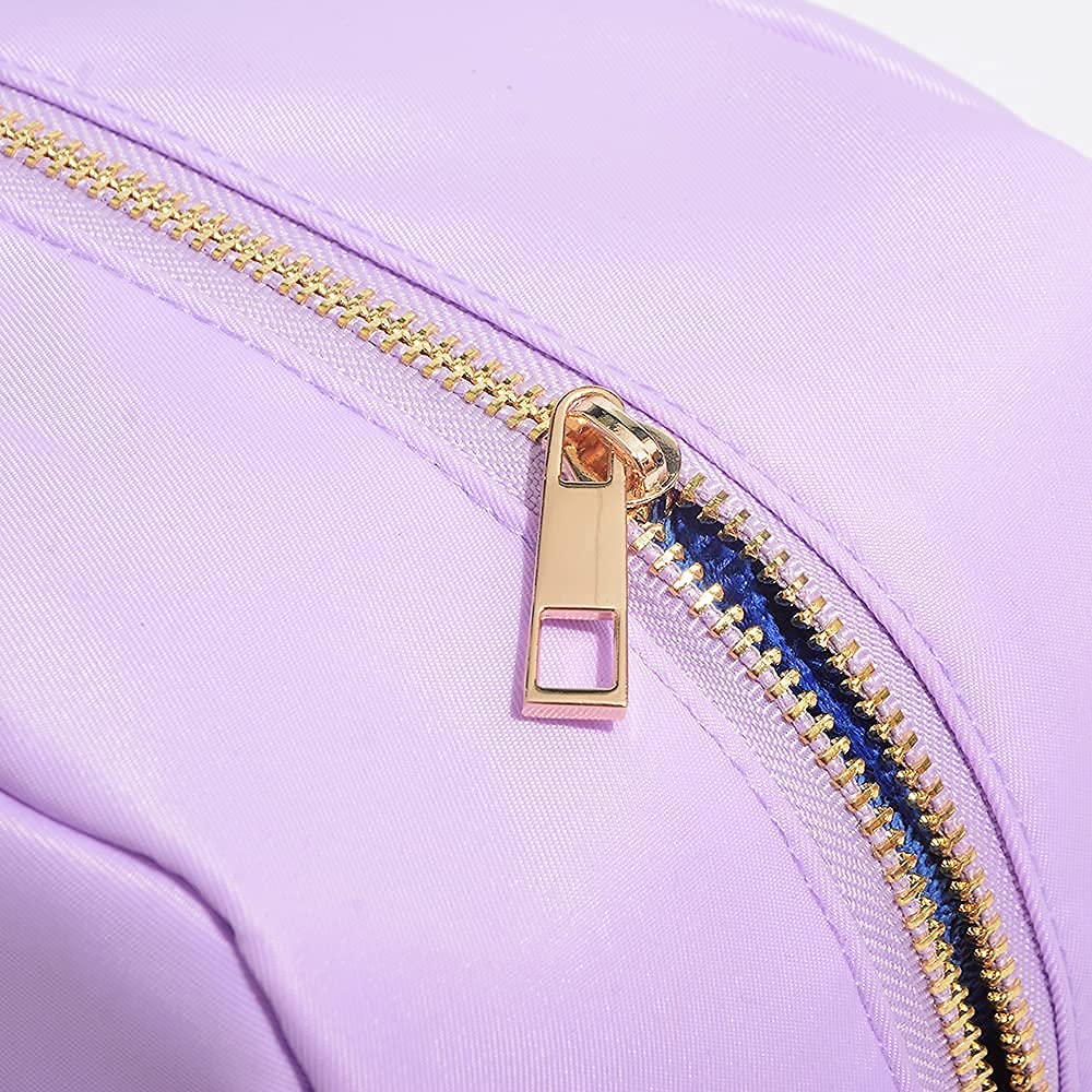 Extra Large Cosmetic Bag for Women - XL Waterproof Makeup Pouch Travel Organizer with Multiple Pockets, Durable Nylon Toiletry Bag (Purple) | Perfect for Travel, Gym, and Daily Essentials Storage