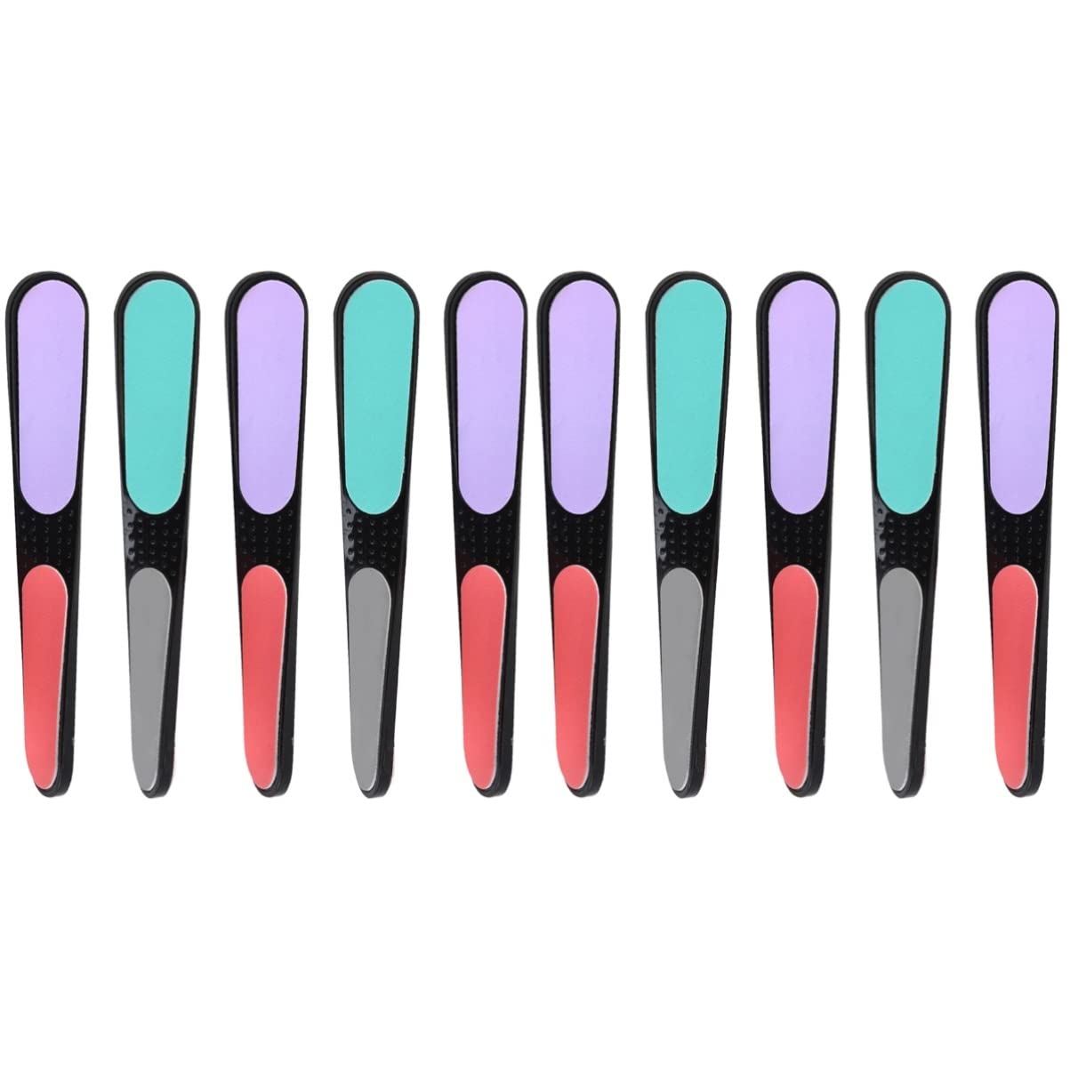 Beaupretty 20 Pcs Double Sided Nail File & Buffer Kit - 4 Sided Nail Buffing Files for Manicure & Pedicure, Professional Nail Care Tools for Salon & Home Use