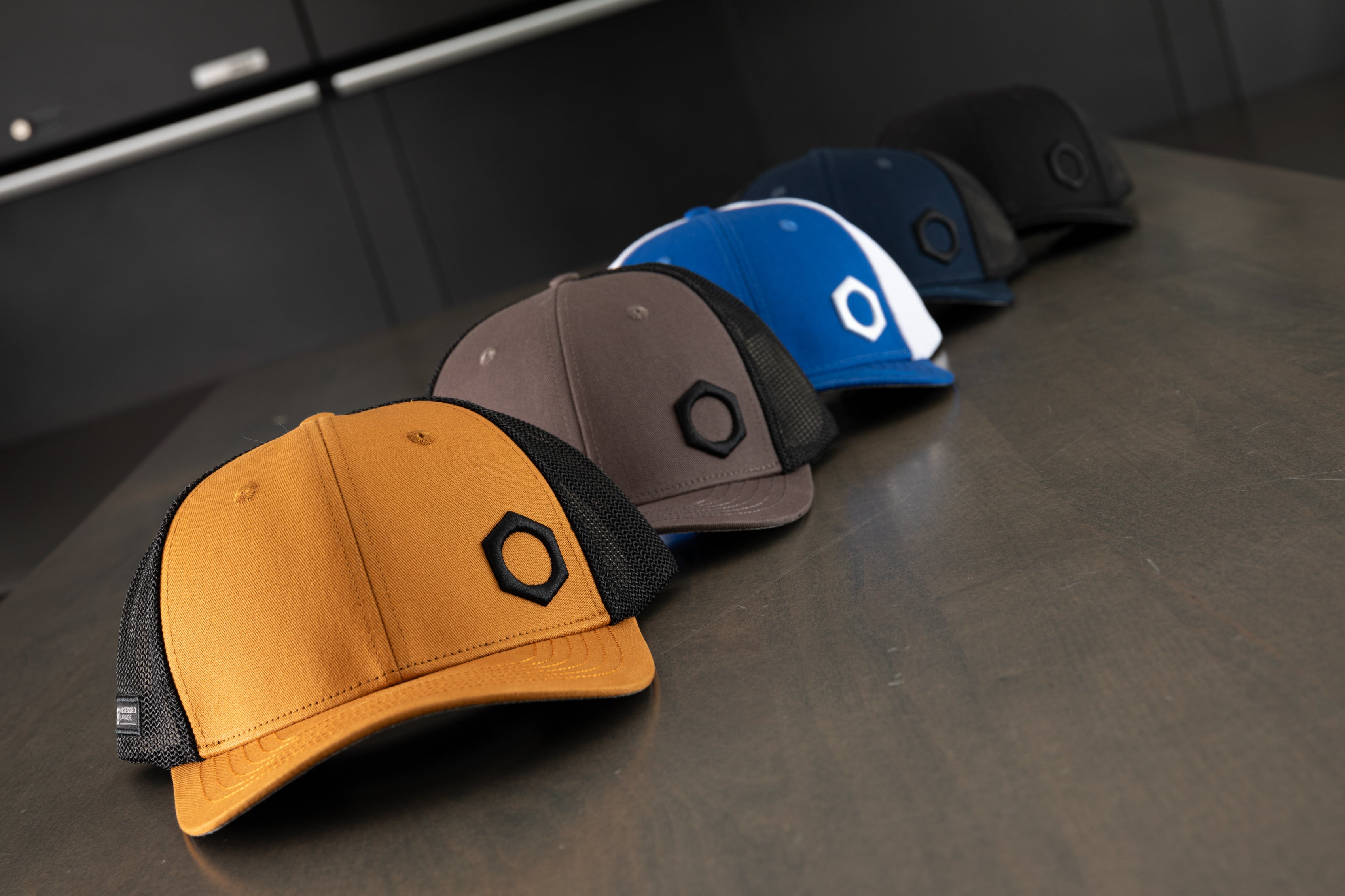Obsessed Garage Hex Hat - Premium Adjustable Trucker Cap for Car Enthusiasts - Perfect for Car Shows, Racing Events & Outdoor Adventures