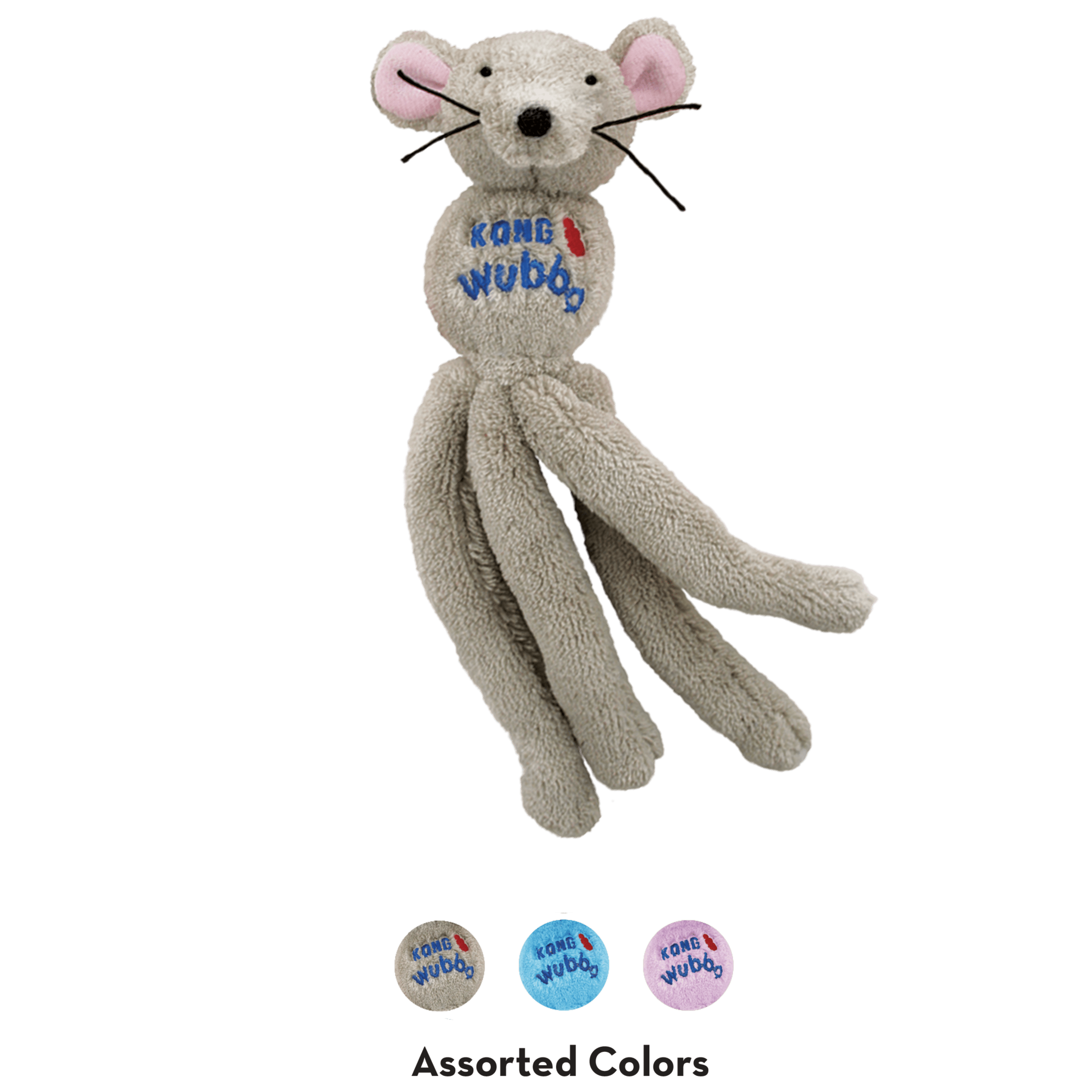 KONG Wubba Mouse Cat Toy - Interactive Pet Toy for Cats with Squeaker, Durable & Fun - Perfect for Indoor Play, Exercise & Bonding with Your Feline Friend