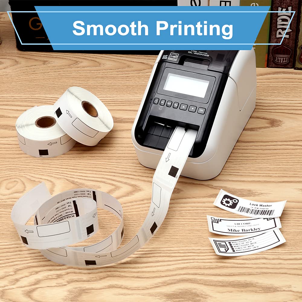 COLORWING 12 Rolls Compatible Brother QL-800 DK-1201 Address Labels (1.1
