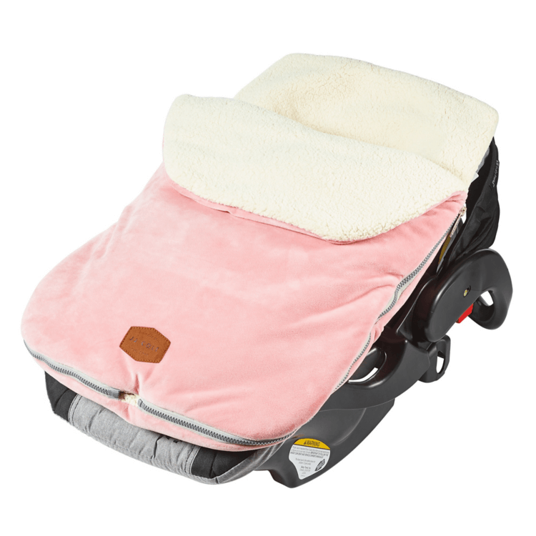 JJ Cole Original Bundle Me Infant Car Seat Cover - Soft & Warm Baby Blanket for Winter - Perfect for Strollers, Car Seats & Outdoor Adventures