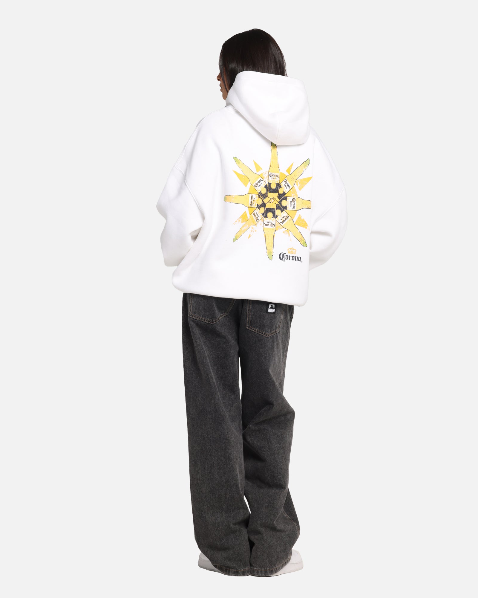 73 Studio Corona Premium Hoodie for Men & Women - Soft Cotton Pullover Hooded Sweatshirt - White - Perfect for Casual Wear, Gym & Outdoor Activities