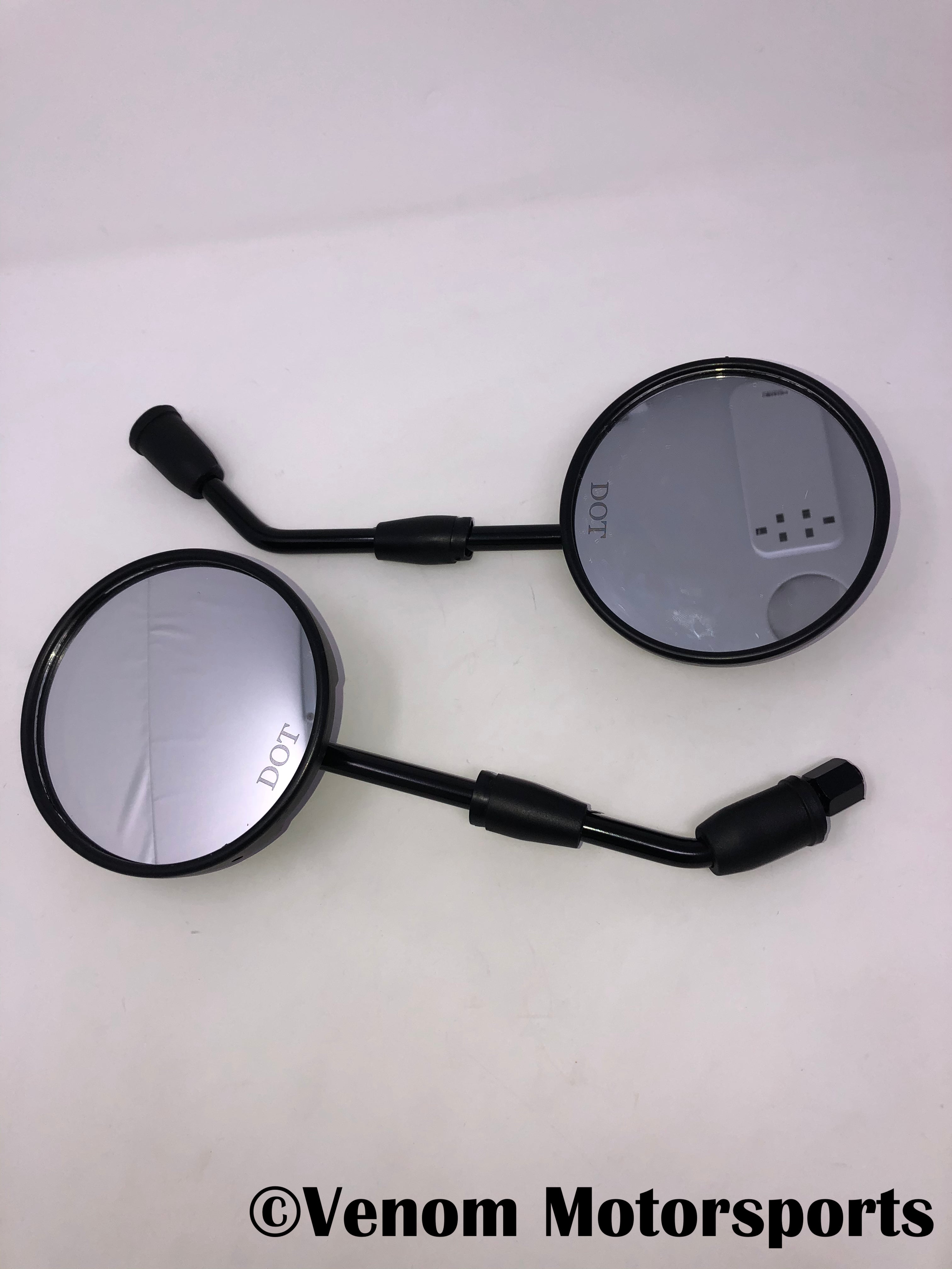 X20 Gen II 125cc Motorcycle Mirror Set (Left & Right) - OEM Parts 125010091 & 125010090 - Perfect for Replacement & Customization on Dirt Bikes & ATVs