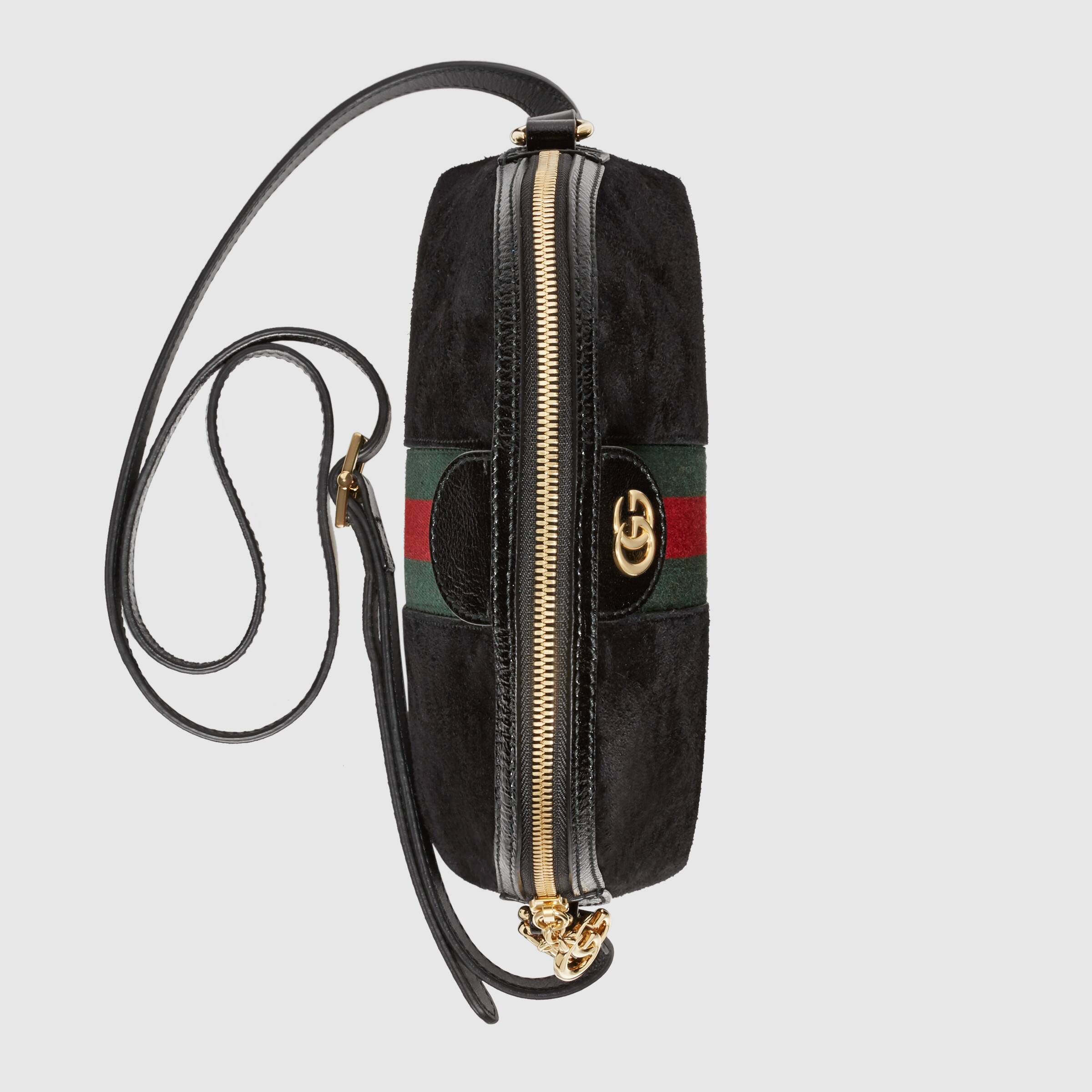 Gucci Ophidia Small Shoulder Bag for Women - Black Leather Crossbody Purse | Perfect for Work, Travel & Evening Out