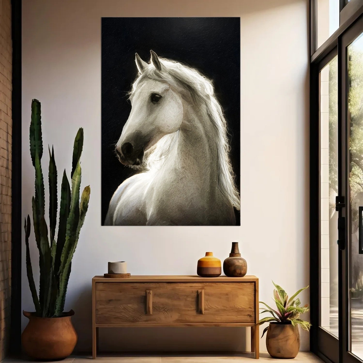Animal Art Painting #AP107 - Handmade Canvas Wall Decor for Living Room, Bedroom & Office | Wildlife Artwork for Home & Gifts