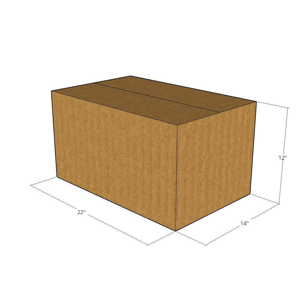 32 ECT 22x14x12 Corrugated Moving Boxes - Pack of 50 | Heavy Duty Shipping Boxes for Business, Office & Home Use | Perfect for Packing, Storage & Moving Supplies