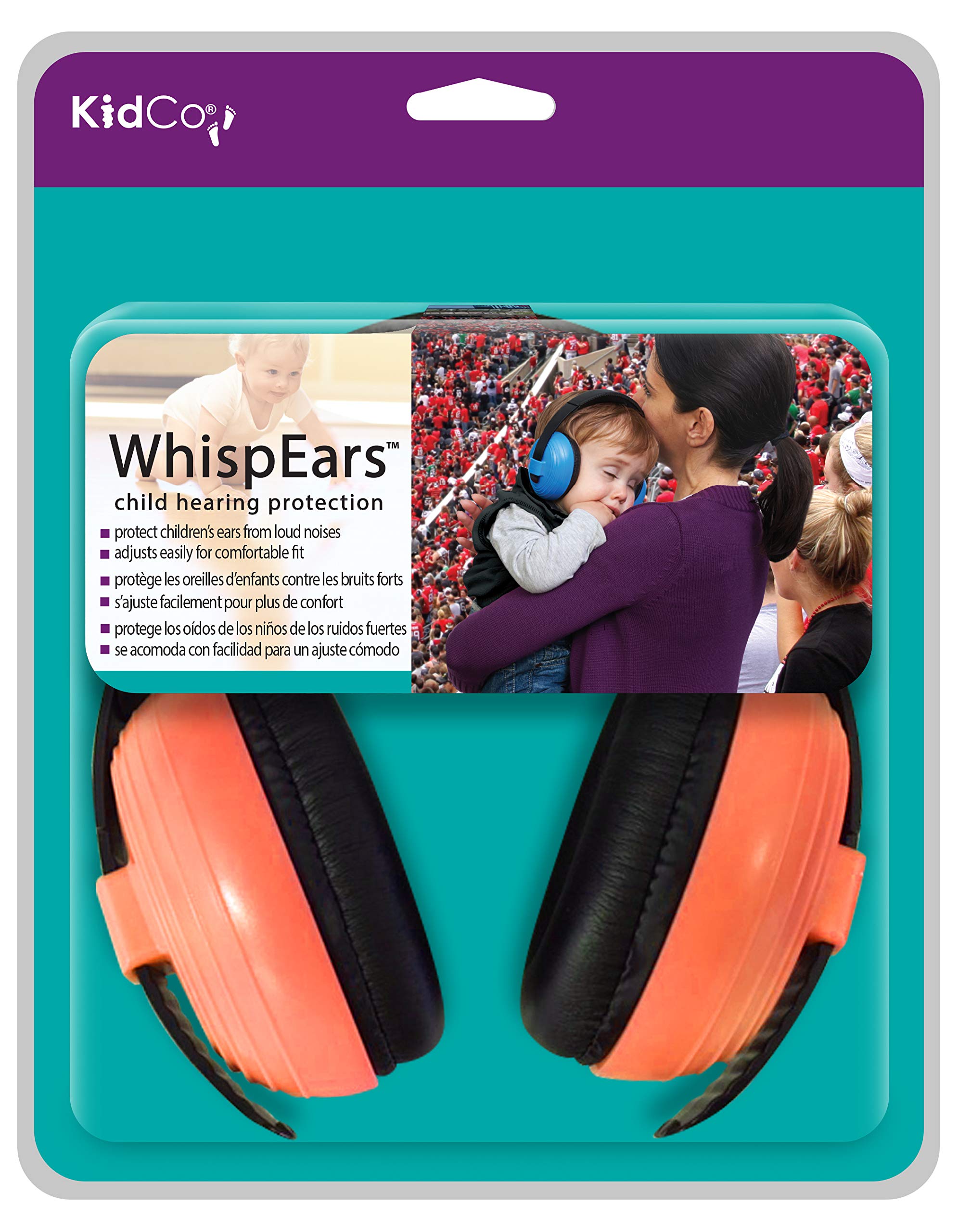 KidCo Whispears Baby Ear Protection Headphones - Noise Cancelling Ear Muffs for Infants, Toddlers & Kids | Perfect for Air Travel, Concerts & Loud Events
