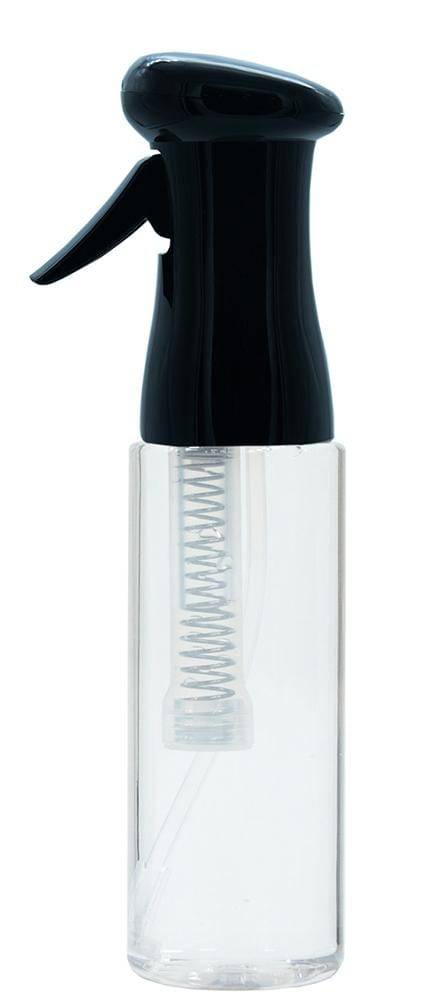 Premium Continuous Mist Spray Bottle for Hair - 12.2 Oz (Black, White, Clear) - Perfect for Salon Styling, Travel & DIY Hair Care