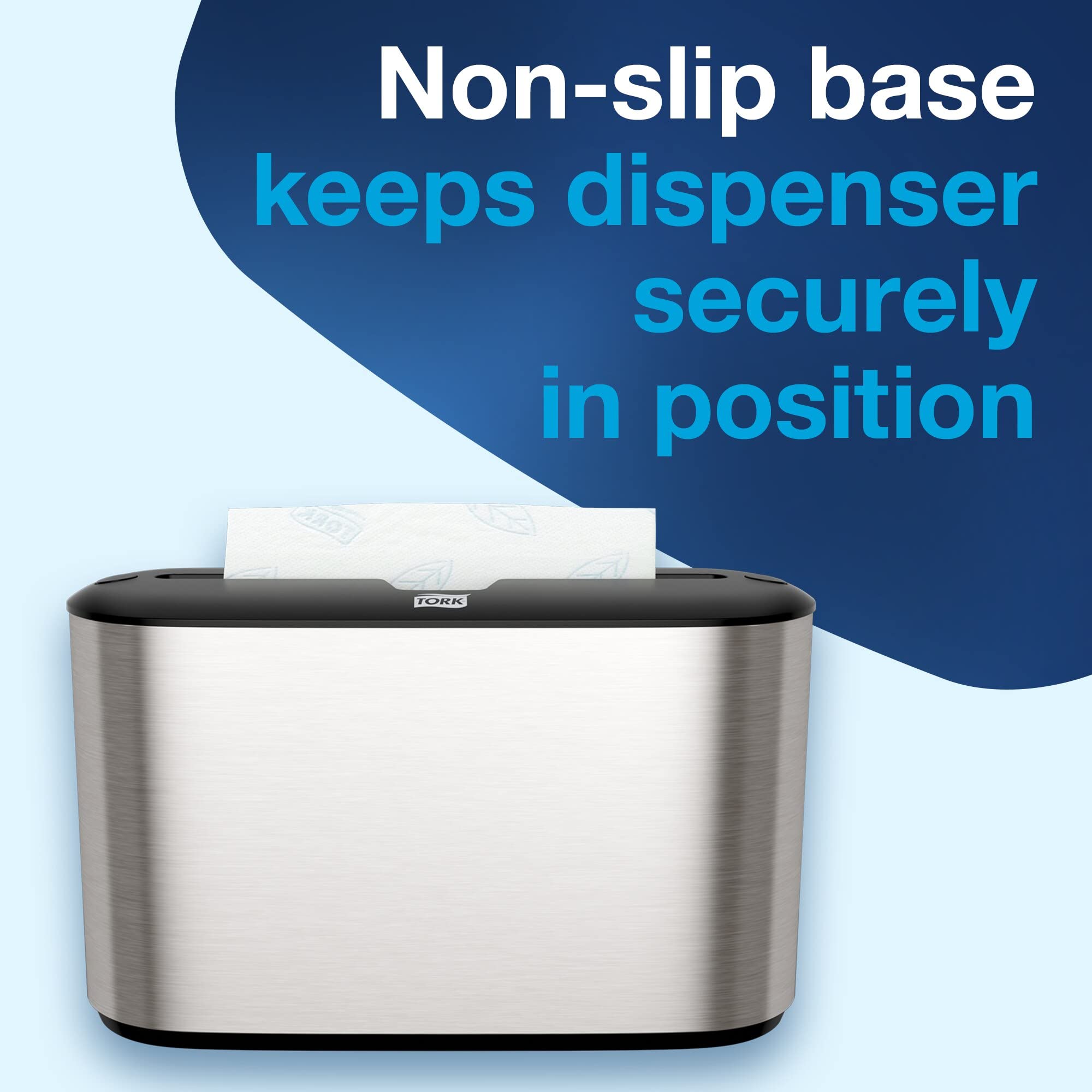 Tork Xpress Paper Towel Dispenser - Stainless Steel, Compact & Space-Saving for Home & Office | Fits H2 Hand Towels | Perfect for Kitchen, Bathroom & Commercial Use