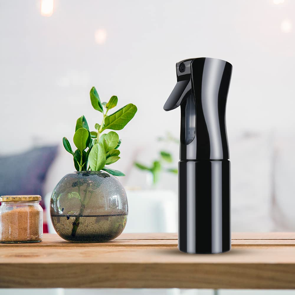 URAQT Continuous Fine Mist Spray Bottle - 200ML Empty Water Mister for Hair Styling, Salon Use, Plants, Pets & Home Cleaning | Perfect for Hairdressing, Gardening, Pet Grooming & Household Cleaning