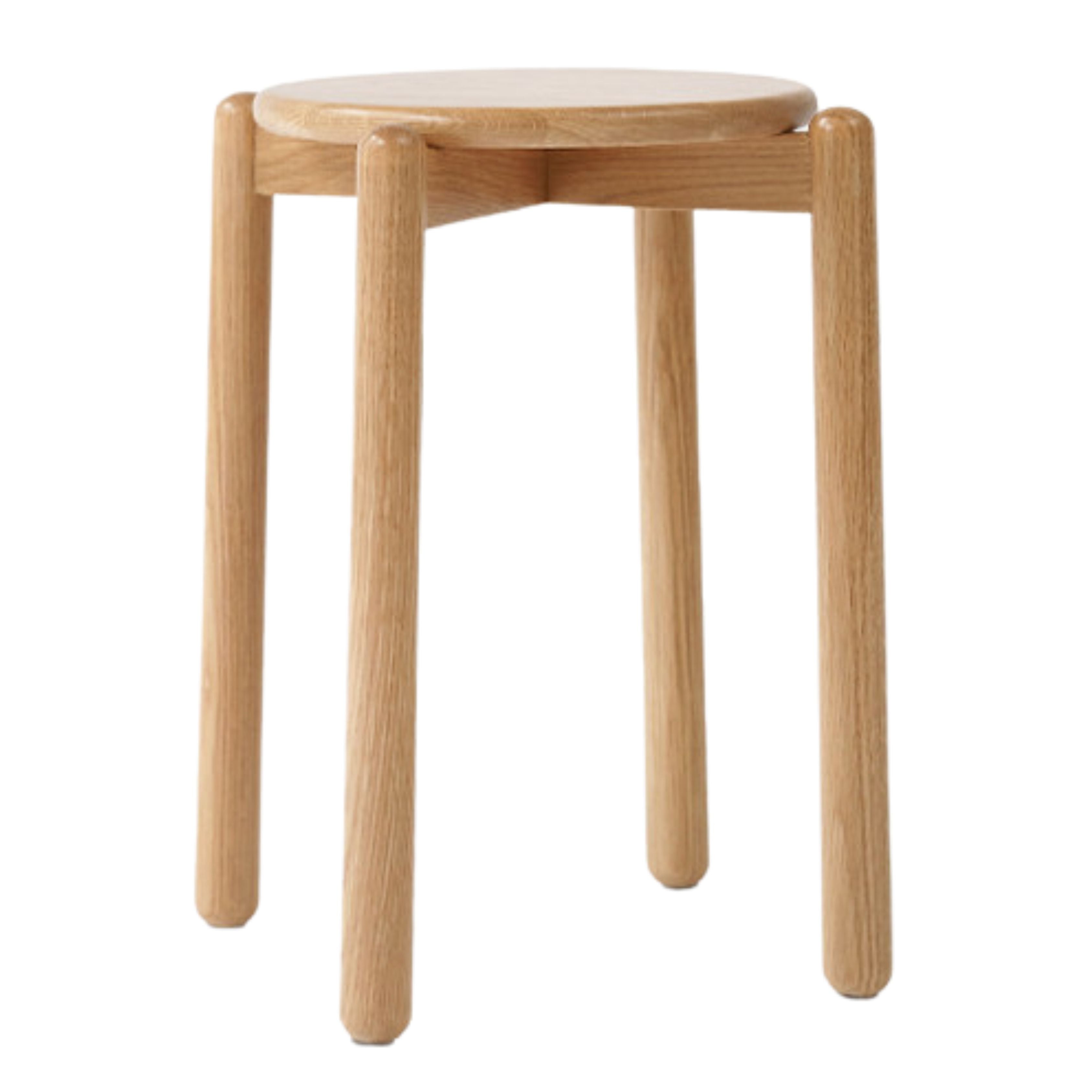 15.4x15.4x16.5 inch / 39x39x42.5сm / Natural wood color / ash round stool 4 pcs