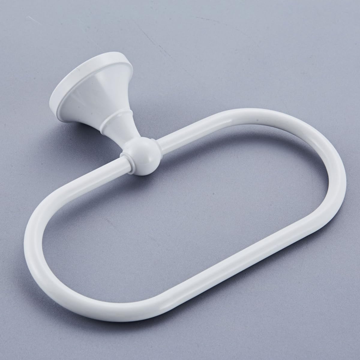 LIOOBO Modern Wall Mounted Oval Hand Towel Holder - Stainless Steel Bathroom & Kitchen Towel Ring Rack for Home, Hotel, Spa - Perfect for Hand Towels, Washcloths, and Small Bath Towels