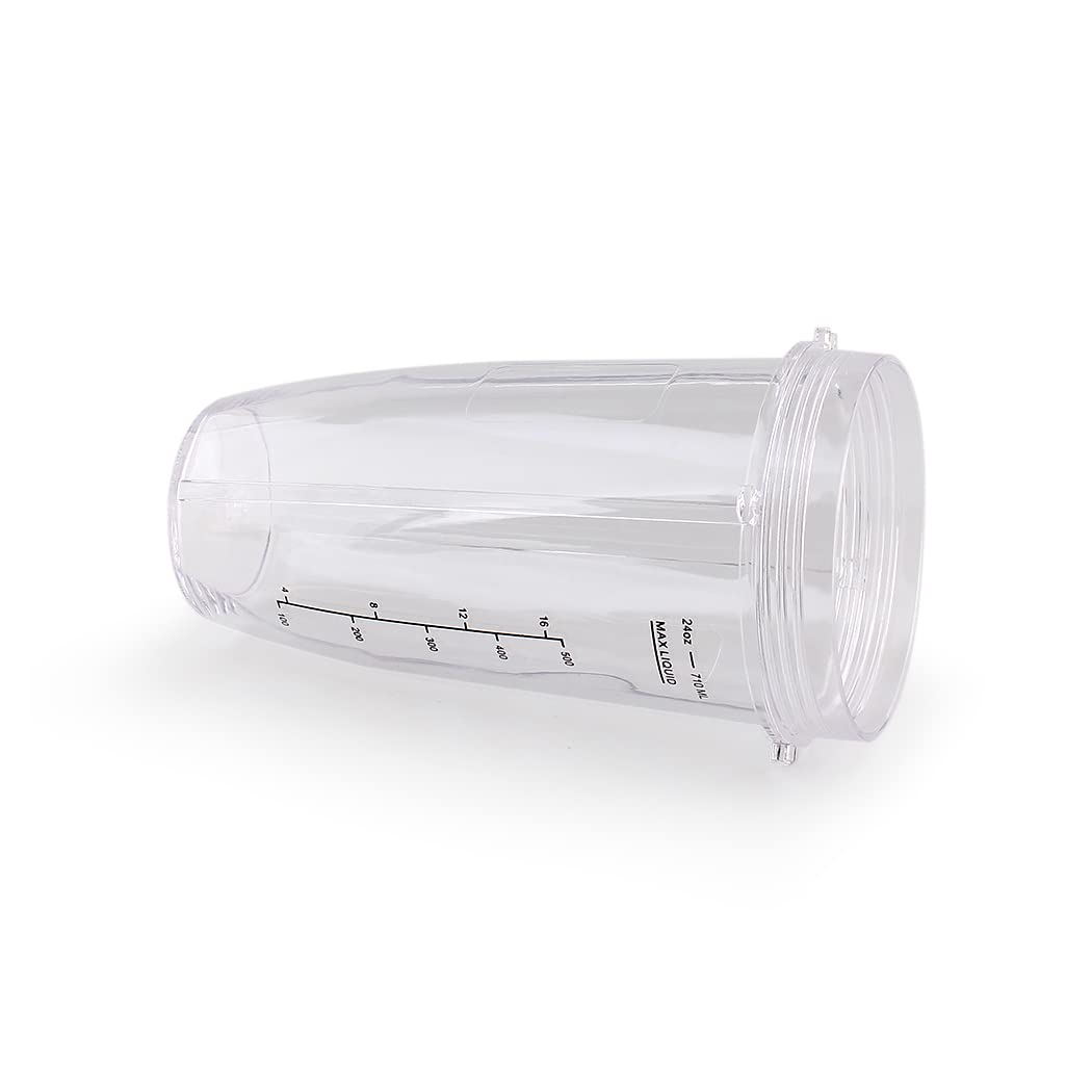 Ninja Blender Replacement Cups 24oz - Compatible with BL480, BL450, BL640, BL490, BL680, NN100, BL682, BL2012, CT640, CT800, BN400, CL401A, SS100, BN750 - Perfect for Smoothies, Protein Shakes & Food Prep