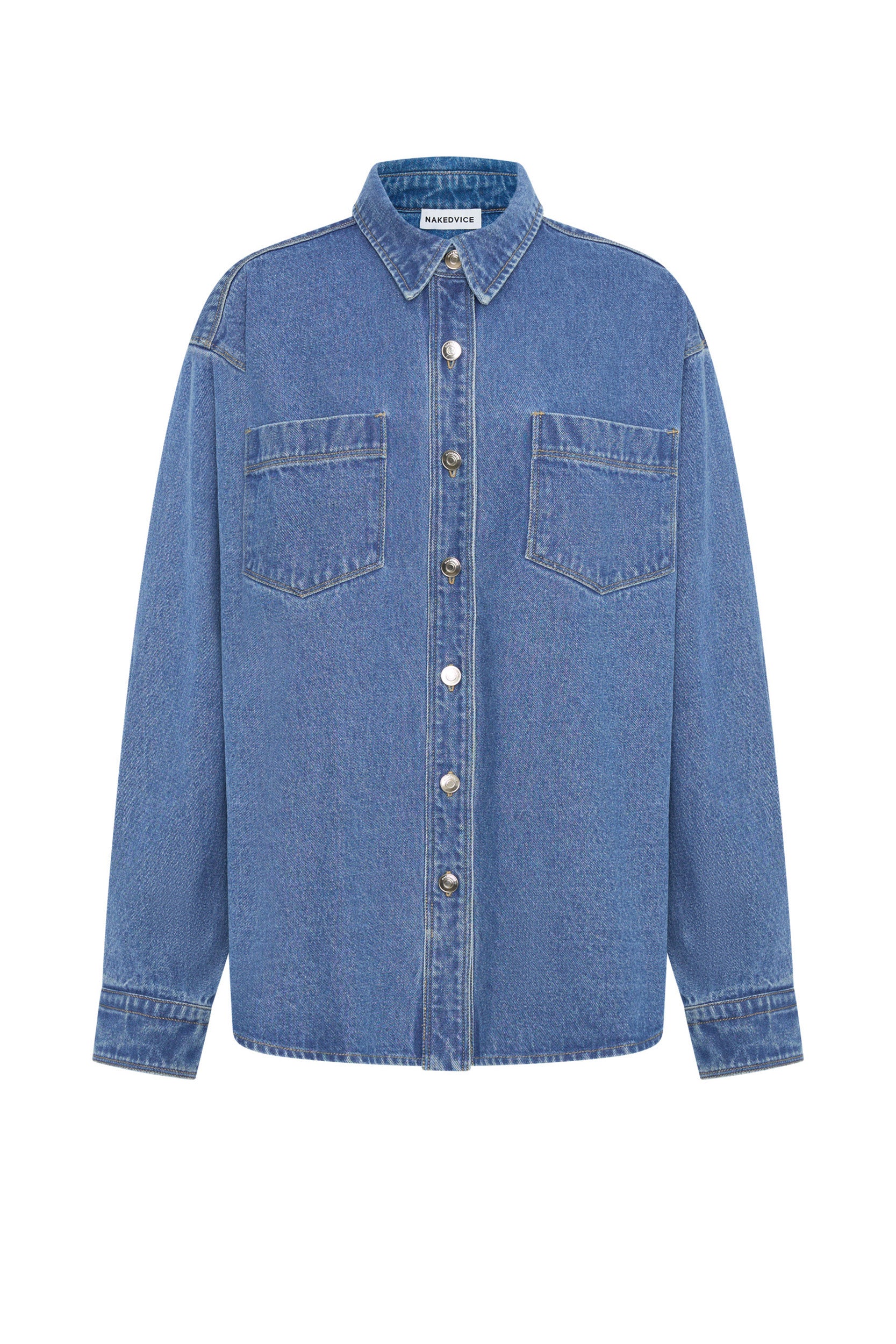 The Hendrix Mid Blue Shirt for Men | Casual Button Down Shirt | Perfect for Office, Date Night & Weekend Outings