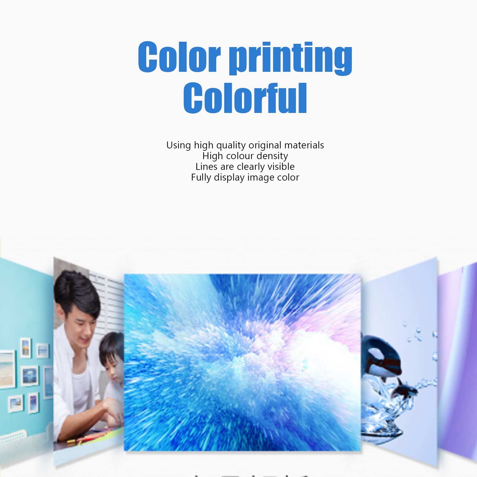 Refillable Ink Cartridge Replacement for HP 6600 6700 7110 7510 7610 Printers - 4 Color PP Cartridges - Perfect for Home & Office Printing Needs